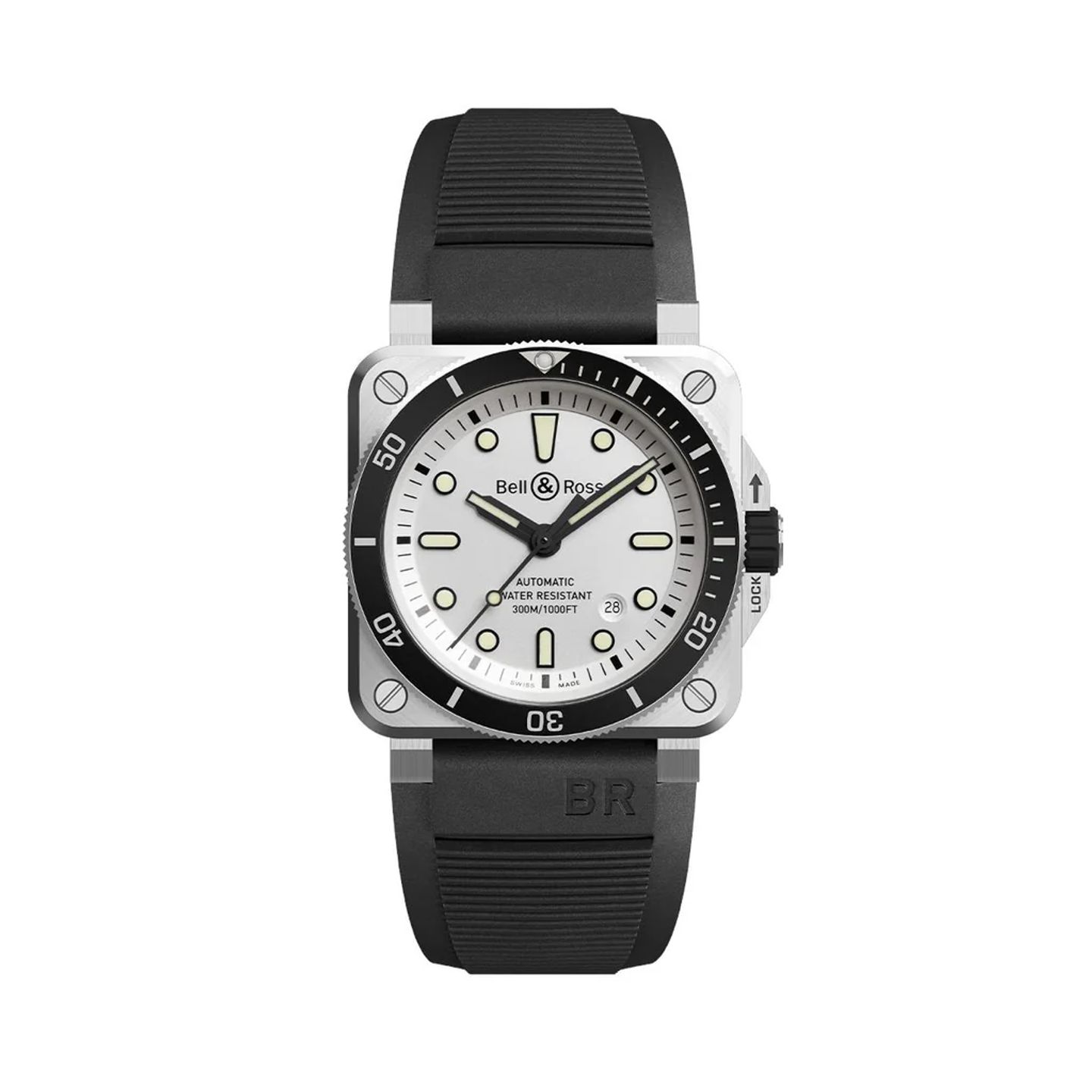 Bell & Ross BR 03-92 Steel BR0392-D-WH-ST/SRB - (1/1)