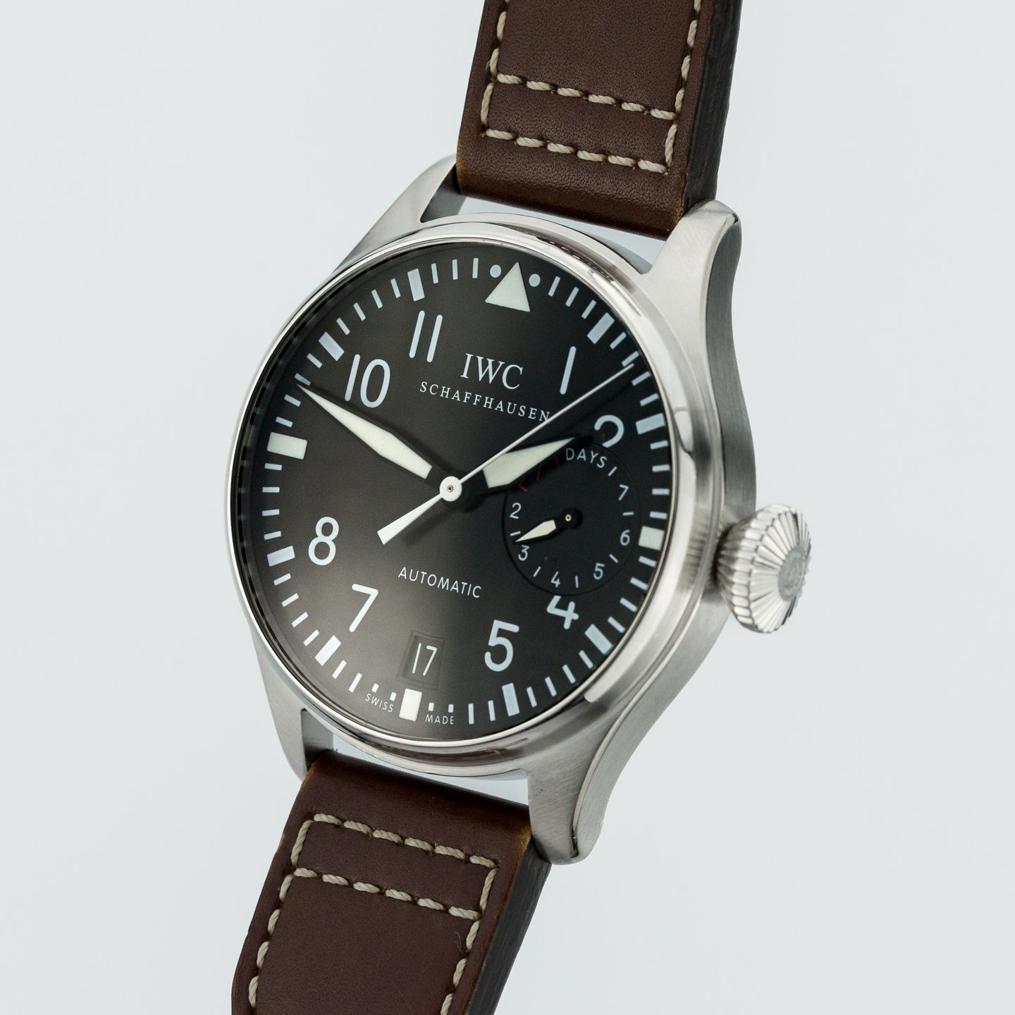 IWC Big Pilot IW500401 (Unknown (random serial)) - Black dial 46 mm Steel case (3/8)