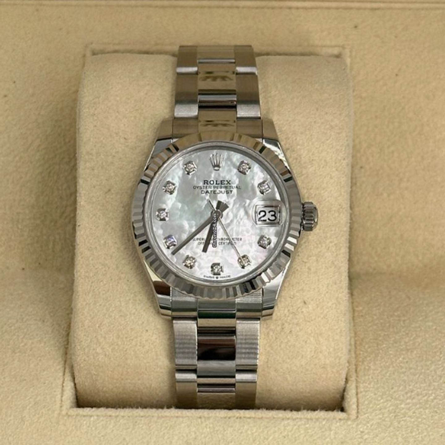 Rolex Datejust 31 278274 (2024) - Pearl dial 31 mm Steel case (4/7)
