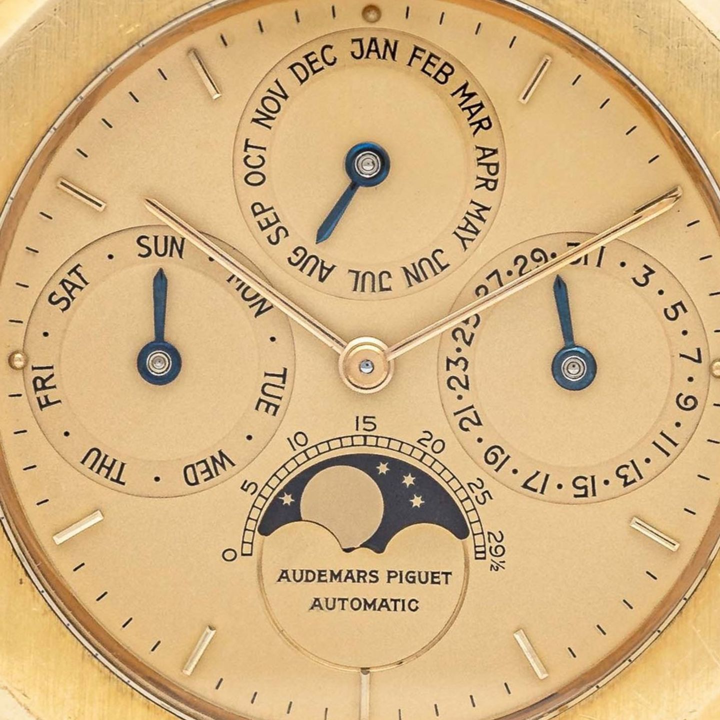 Audemars Piguet Royal Oak Perpetual Calendar 25554BA (1986) - Gold dial 39 mm Yellow Gold case (5/7)