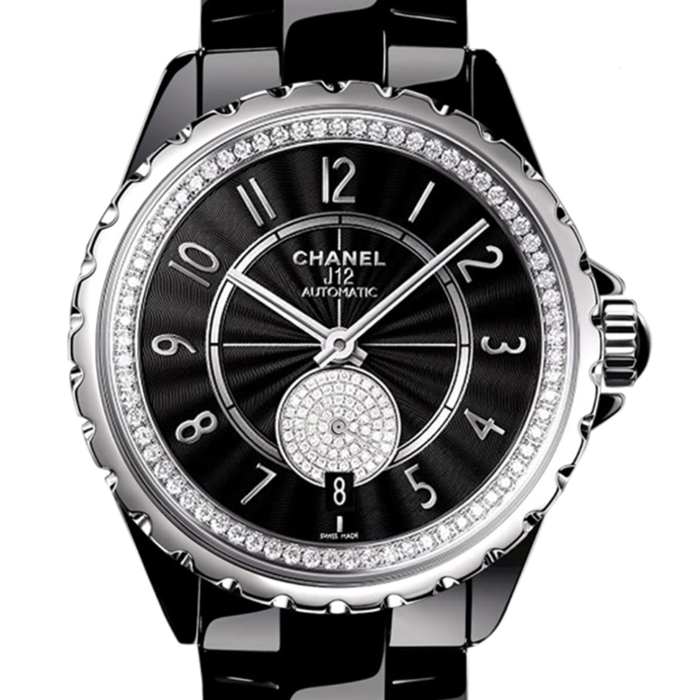 Chanel J12 H3840 (2023) - Black dial 37 mm Ceramic case (1/1)