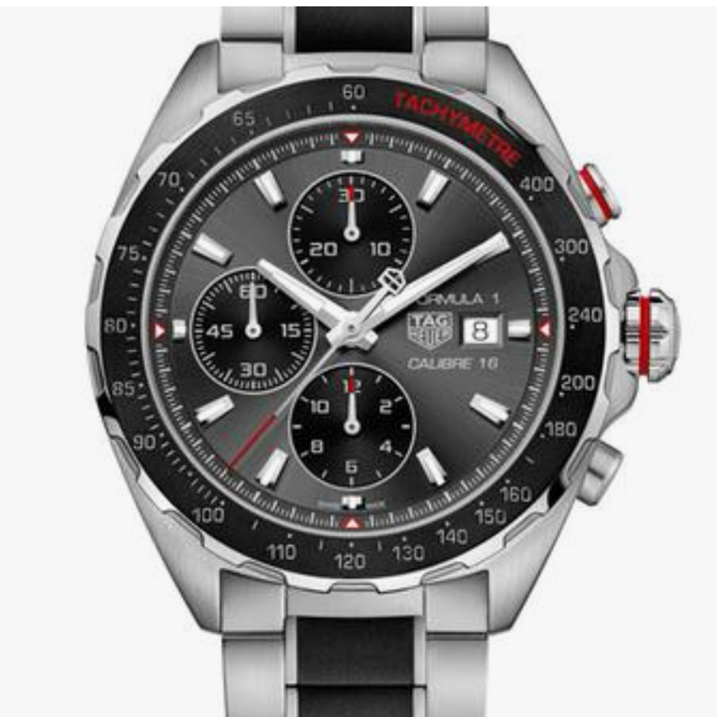 TAG Heuer Formula 1 Calibre 16 CAZ2012.BA0970 (2024) - Grijs wijzerplaat 44mm Staal (1/1)