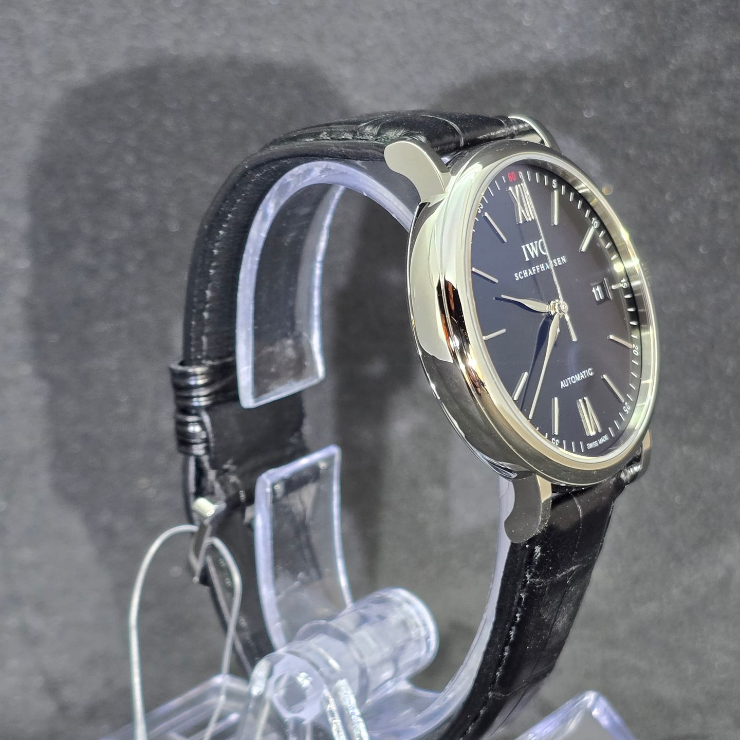 IWC Portofino Automatic IW356502 (2014) - Zwart wijzerplaat 40mm Staal (2/7)