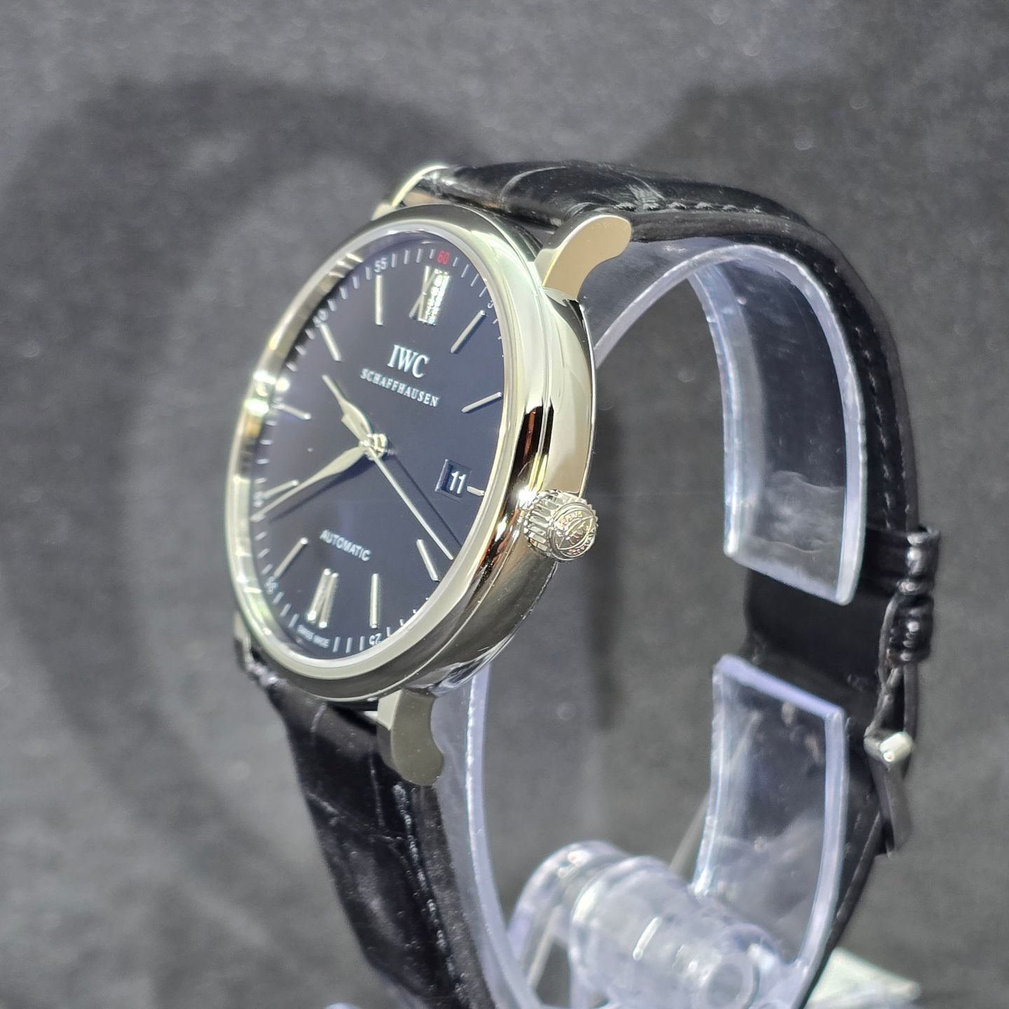 IWC Portofino Automatic IW356502 (2014) - Zwart wijzerplaat 40mm Staal (6/7)