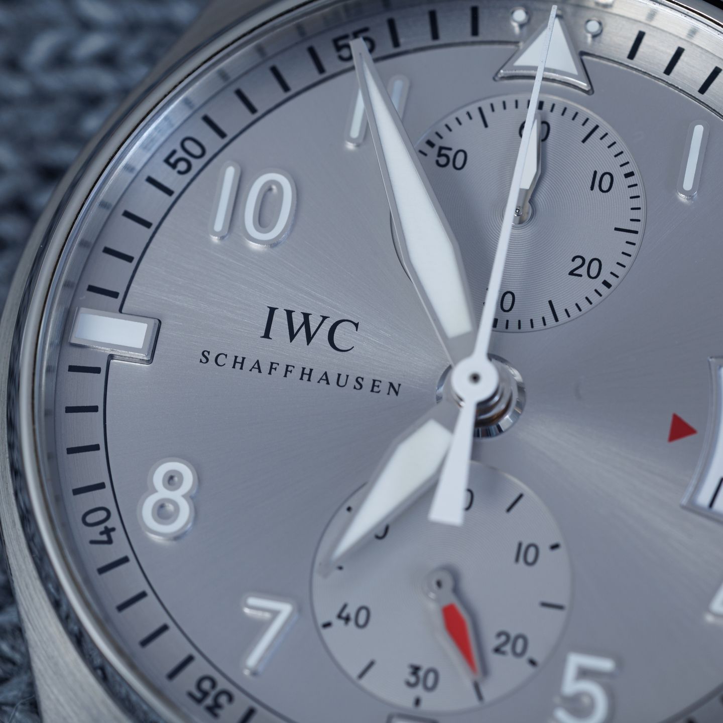 IWC Pilot Spitfire Chronograph IW387809 (2016) - Silver dial 43 mm Steel case (6/8)