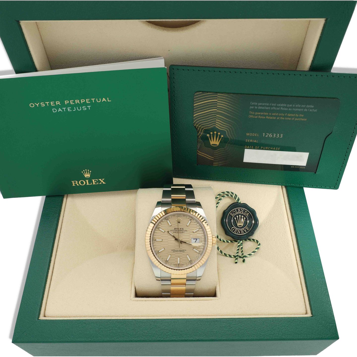 Rolex Datejust 41 126333 (2023) - Champagne dial 41 mm Gold/Steel case (8/8)