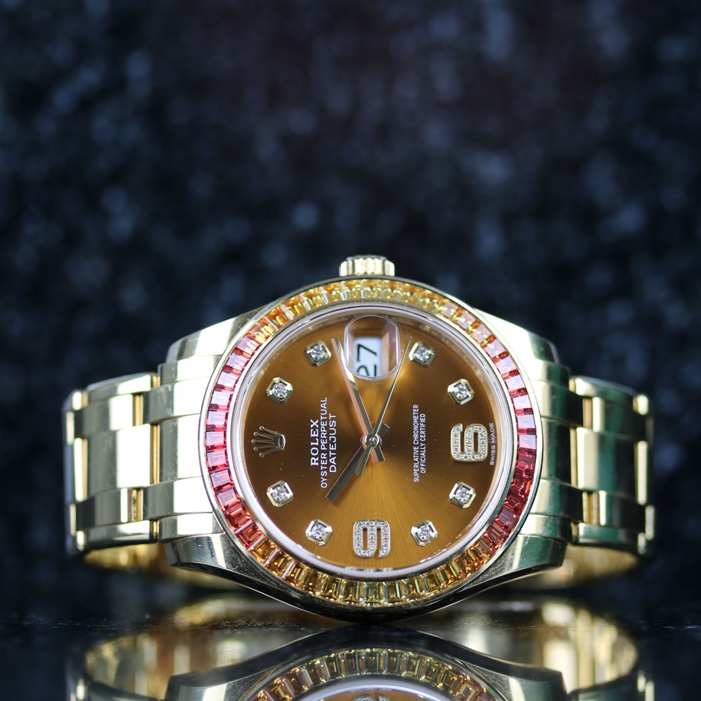 Rolex Pearlmaster 86348SAJOR (2016) - Multi-colour dial 39 mm Yellow Gold case (1/8)