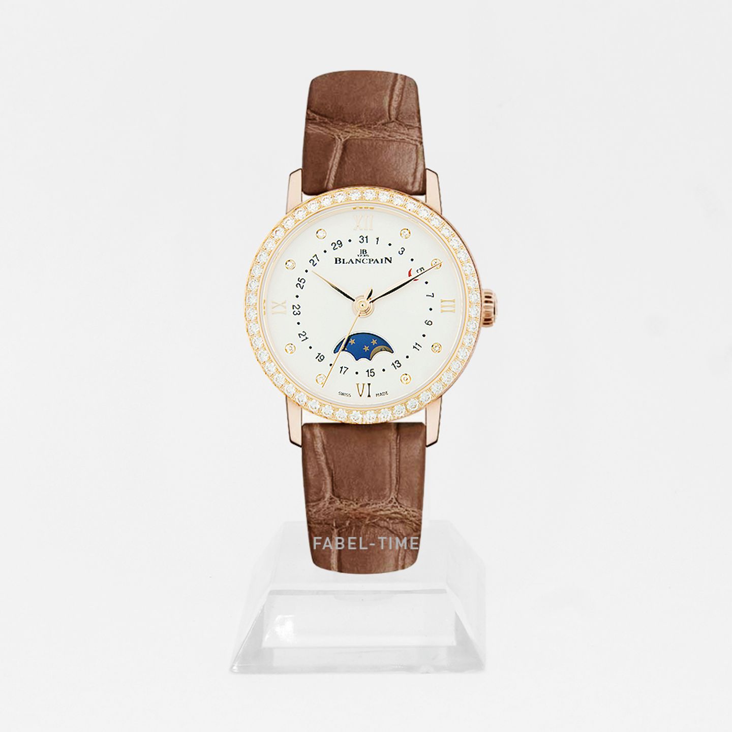 Blancpain Villeret 6106-2987-55A (2024) - Wit wijzerplaat 29mm Roségoud (1/1)