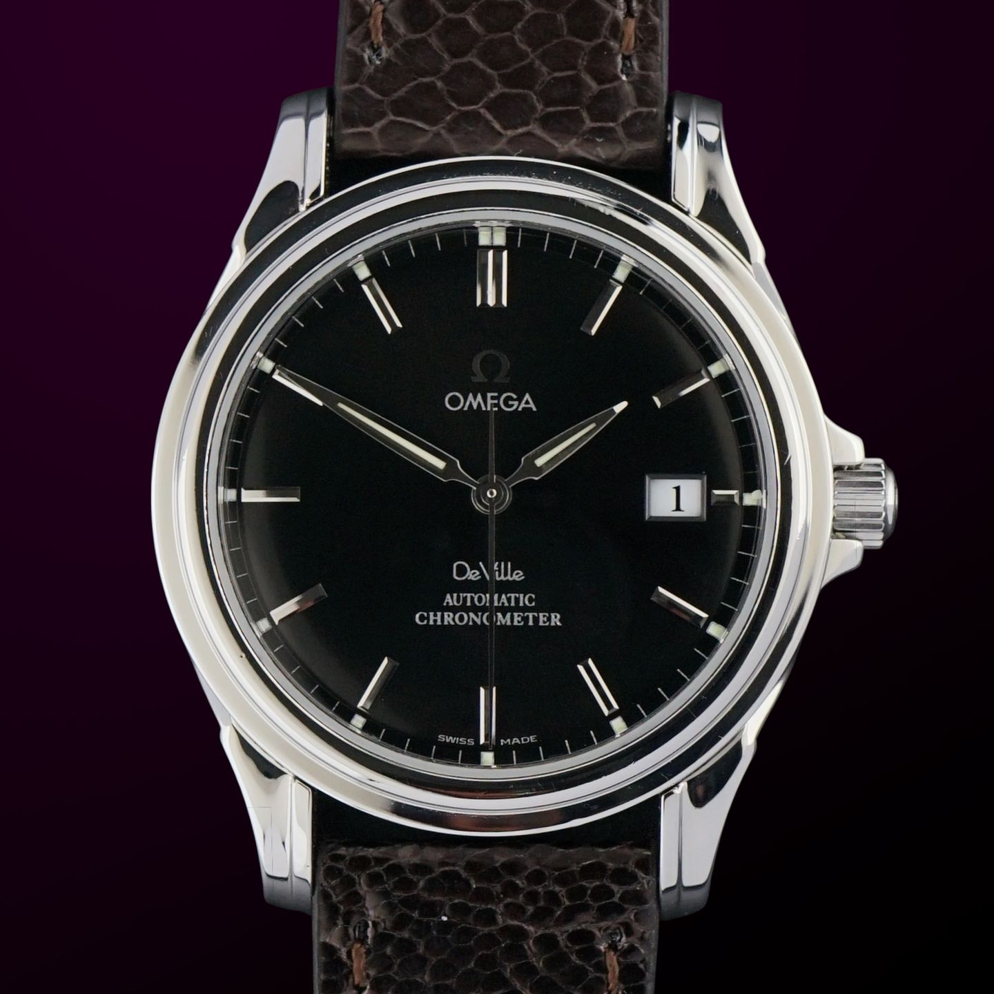 Omega De Ville Co-Axial 4831.50.31 (2006) - Zwart wijzerplaat 37mm Staal (1/8)