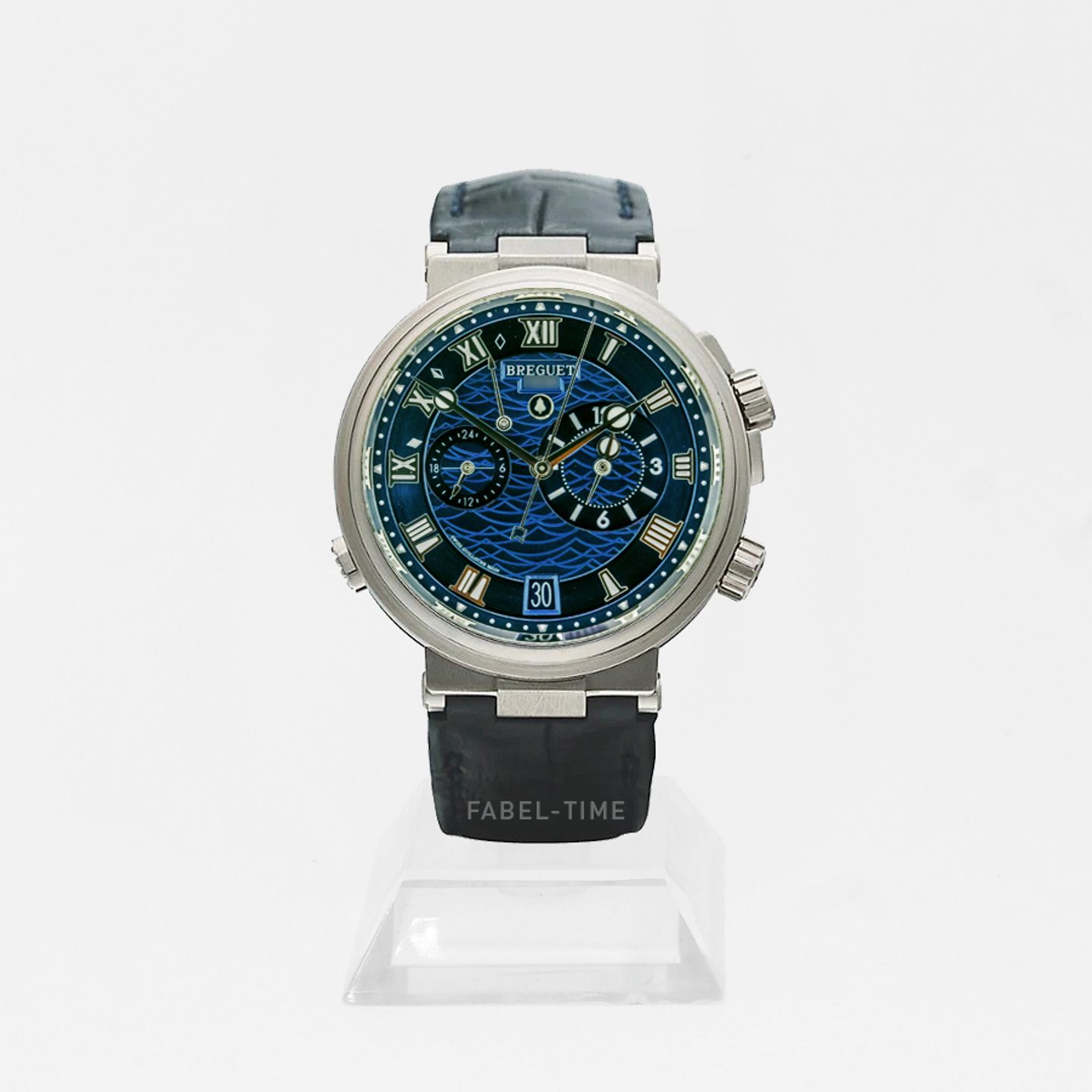 Breguet Marine 5547BB/Y2/9ZU (2024) - Blauw wijzerplaat 40mm Witgoud (1/1)