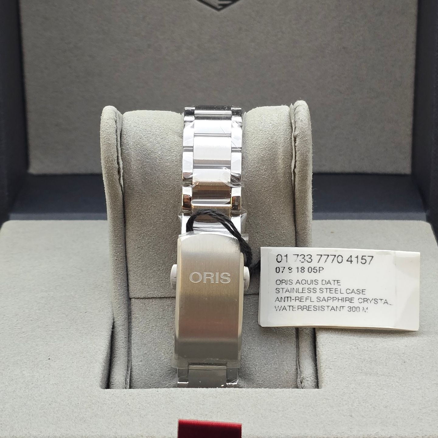 Oris Aquis Date 01 733 7770 4157-07 4 18 67FC (2024) - Groen wijzerplaat 37mm Staal (8/8)