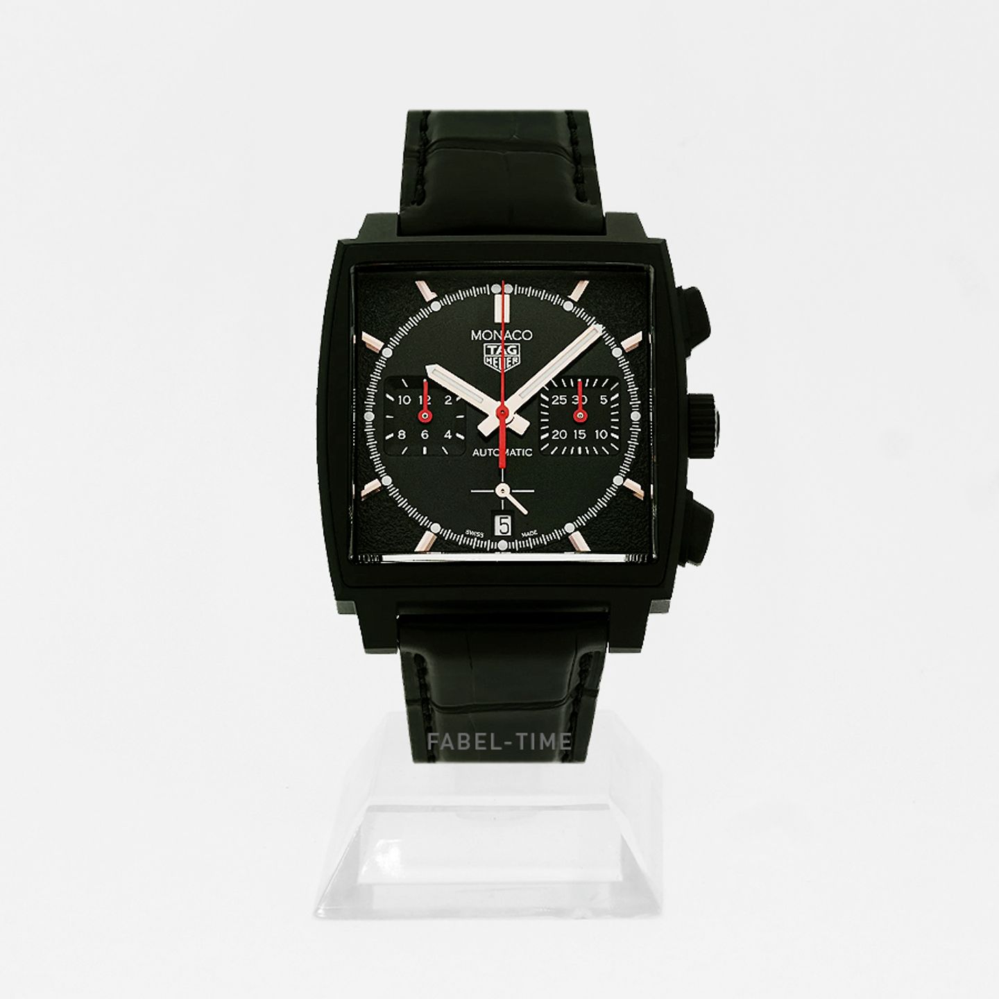 TAG Heuer Monaco CBL2180.FC6497 (2024) - Zwart wijzerplaat 39mm Titanium (1/1)