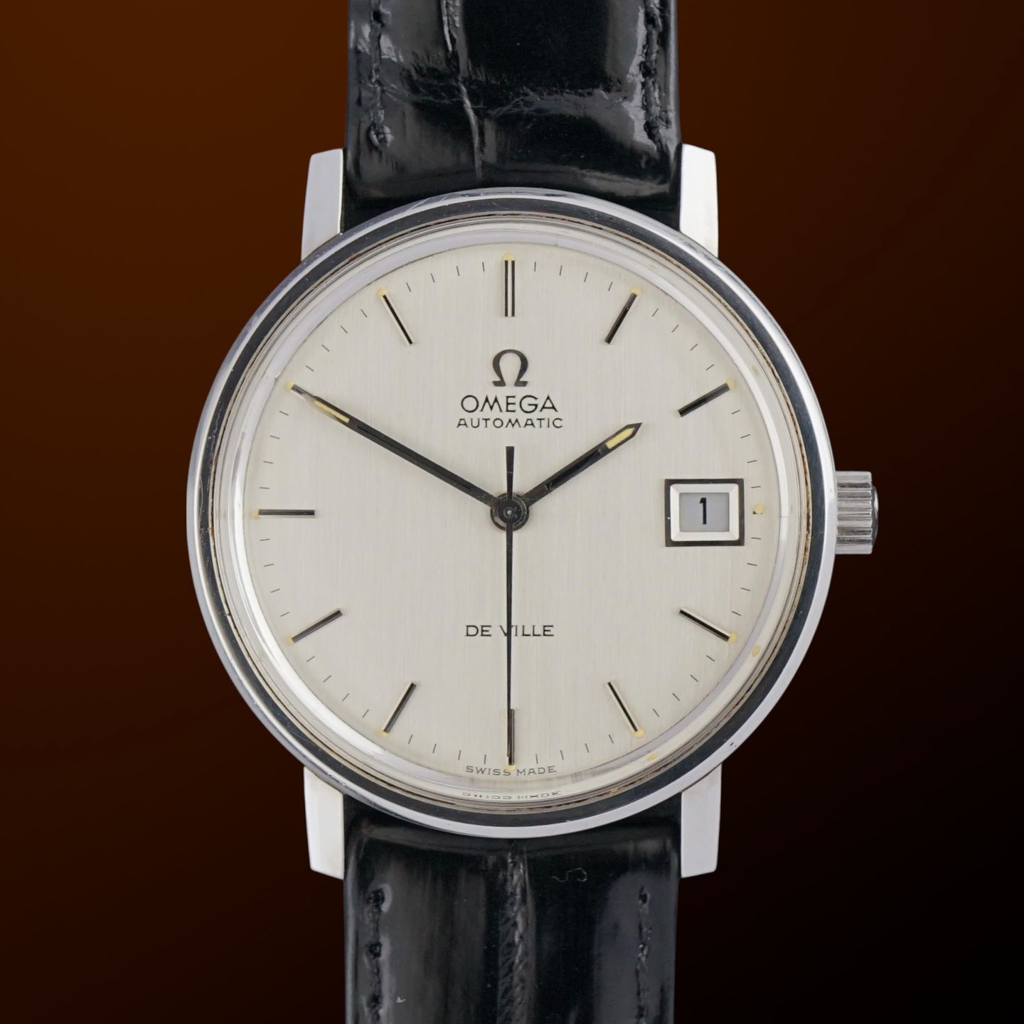 Omega De Ville 166.0086 (1971) - Zilver wijzerplaat 34mm Staal (1/8)