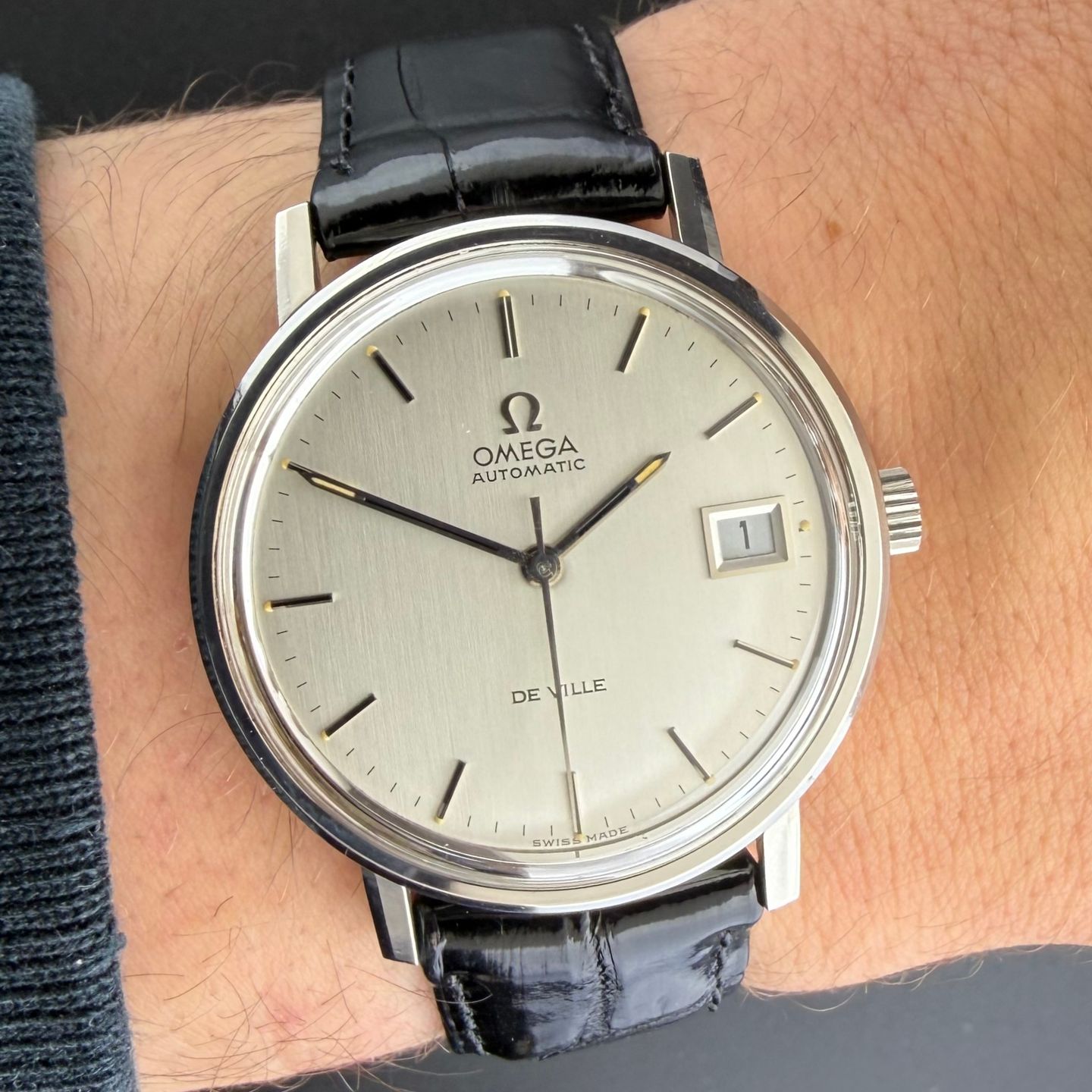Omega De Ville 166.0086 (1971) - Zilver wijzerplaat 34mm Staal (2/8)