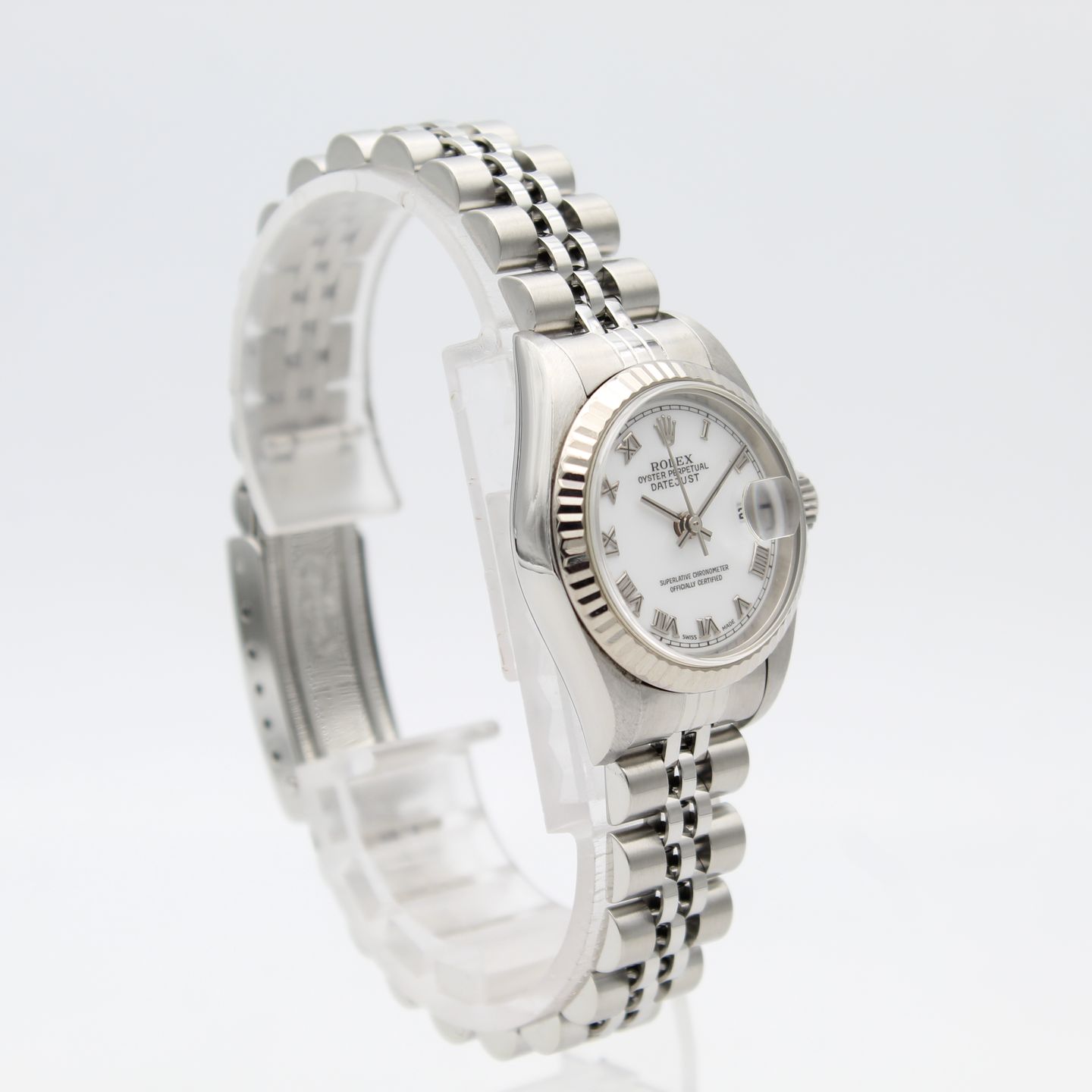 Rolex Lady-Datejust 69174 (1999) - Wit wijzerplaat 26mm Staal (2/8)