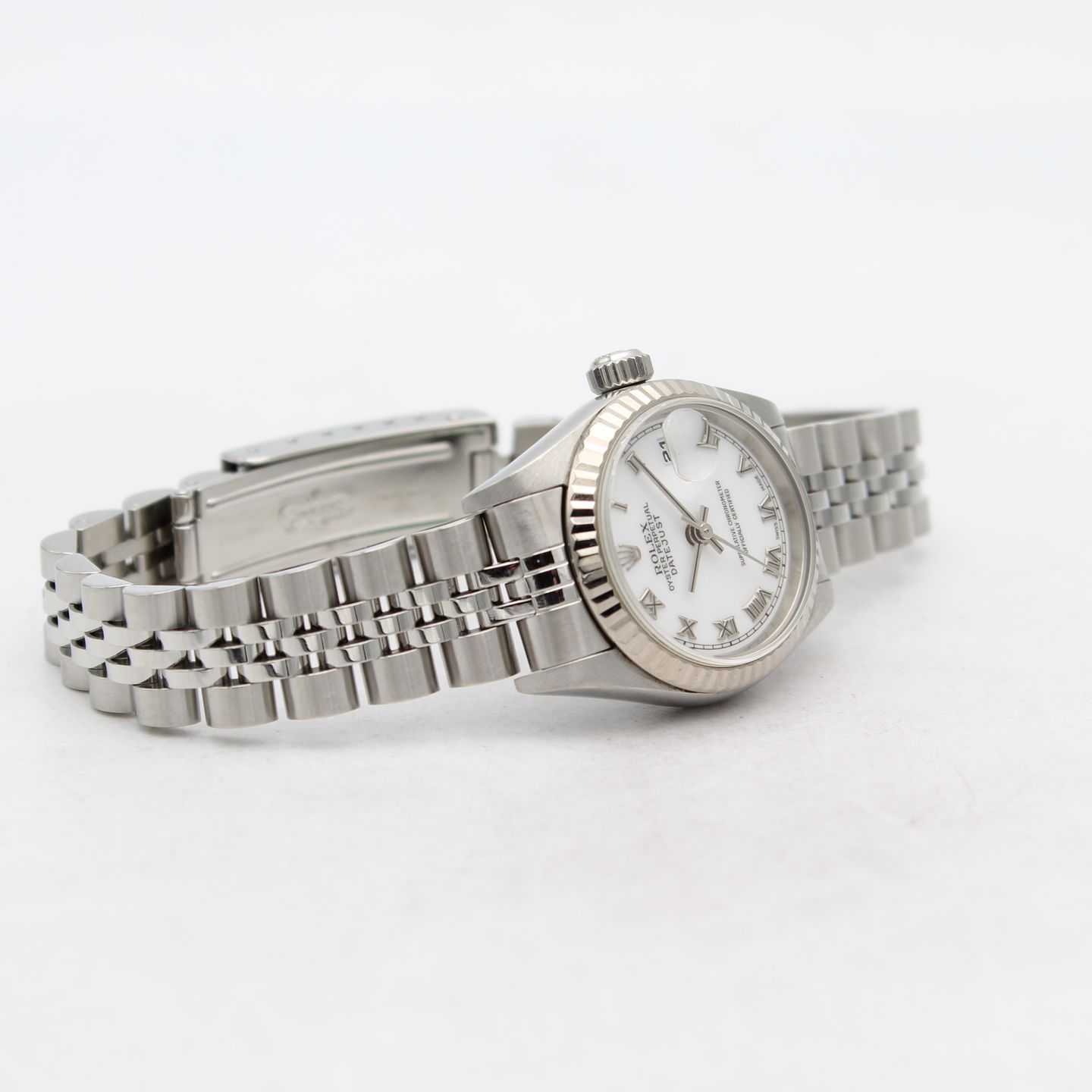 Rolex Lady-Datejust 69174 (1999) - Wit wijzerplaat 26mm Staal (5/8)