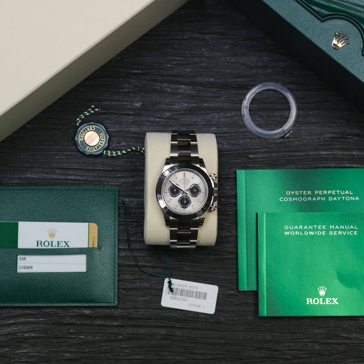 Rolex Daytona 116509 (2017) - Silver dial 40 mm White Gold case (1/7)