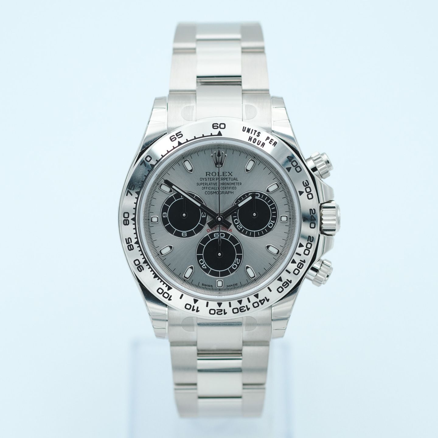 Rolex Daytona 116509 (2017) - Silver dial 40 mm White Gold case (2/7)