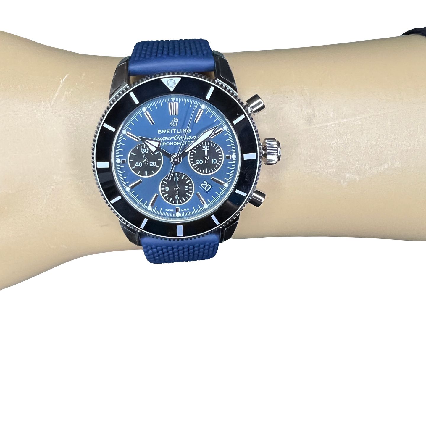 Breitling Superocean Heritage II Chronograph AB0162121C1S1 (2024) - Blauw wijzerplaat 44mm Staal (2/8)