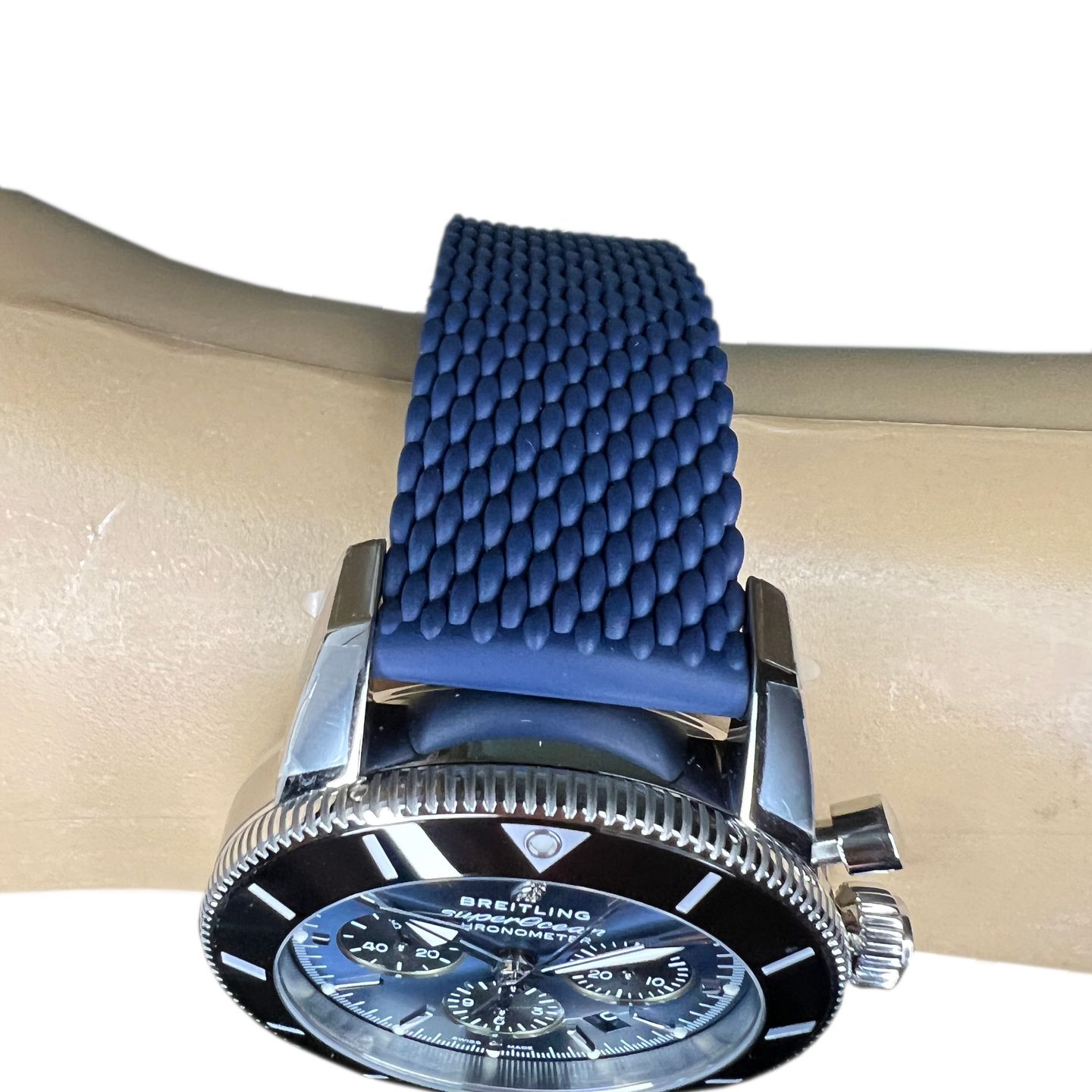 Breitling Superocean Heritage II Chronograph AB0162121C1S1 (2024) - Blauw wijzerplaat 44mm Staal (7/8)