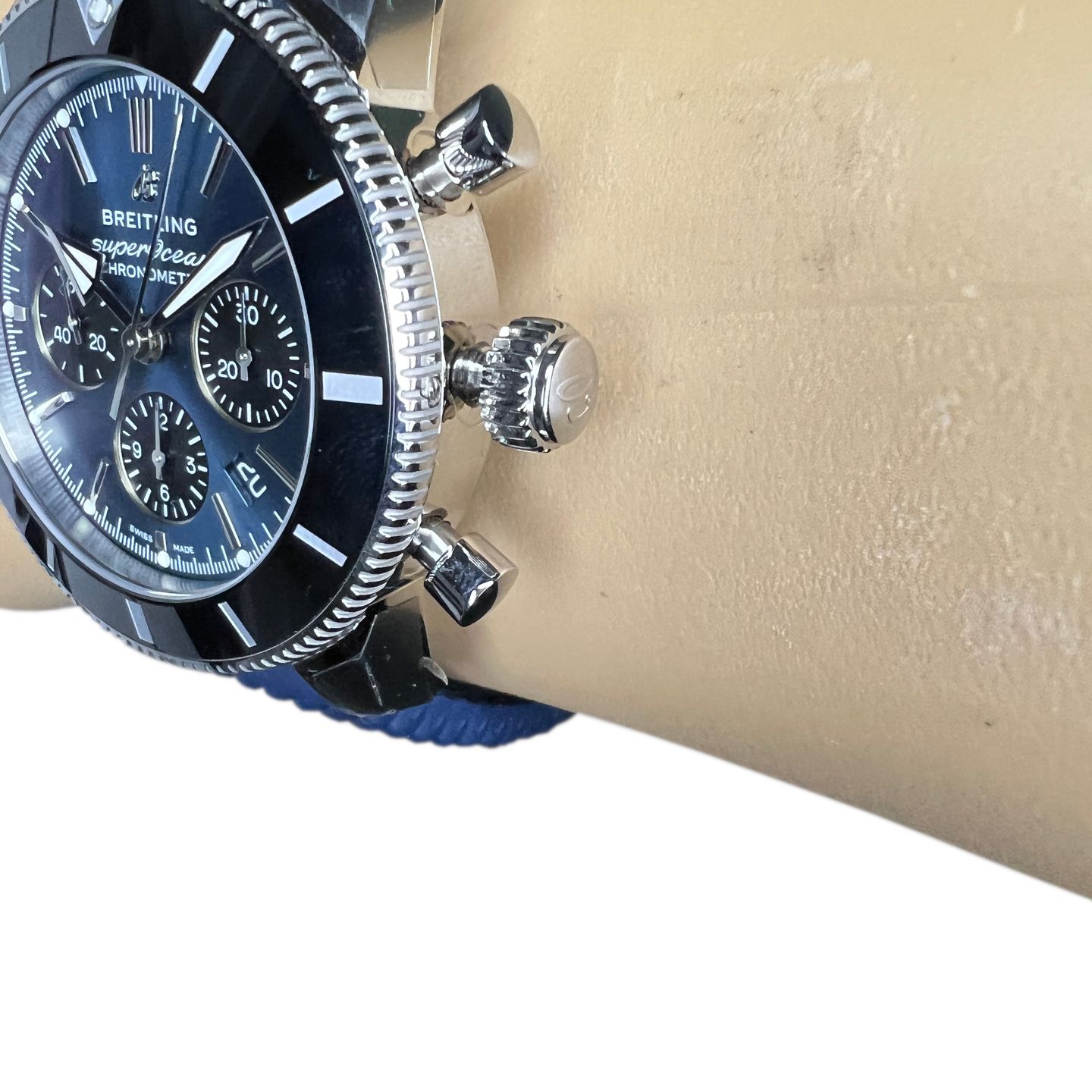 Breitling Superocean Heritage II Chronograph AB0162121C1S1 (2024) - Blauw wijzerplaat 44mm Staal (5/8)