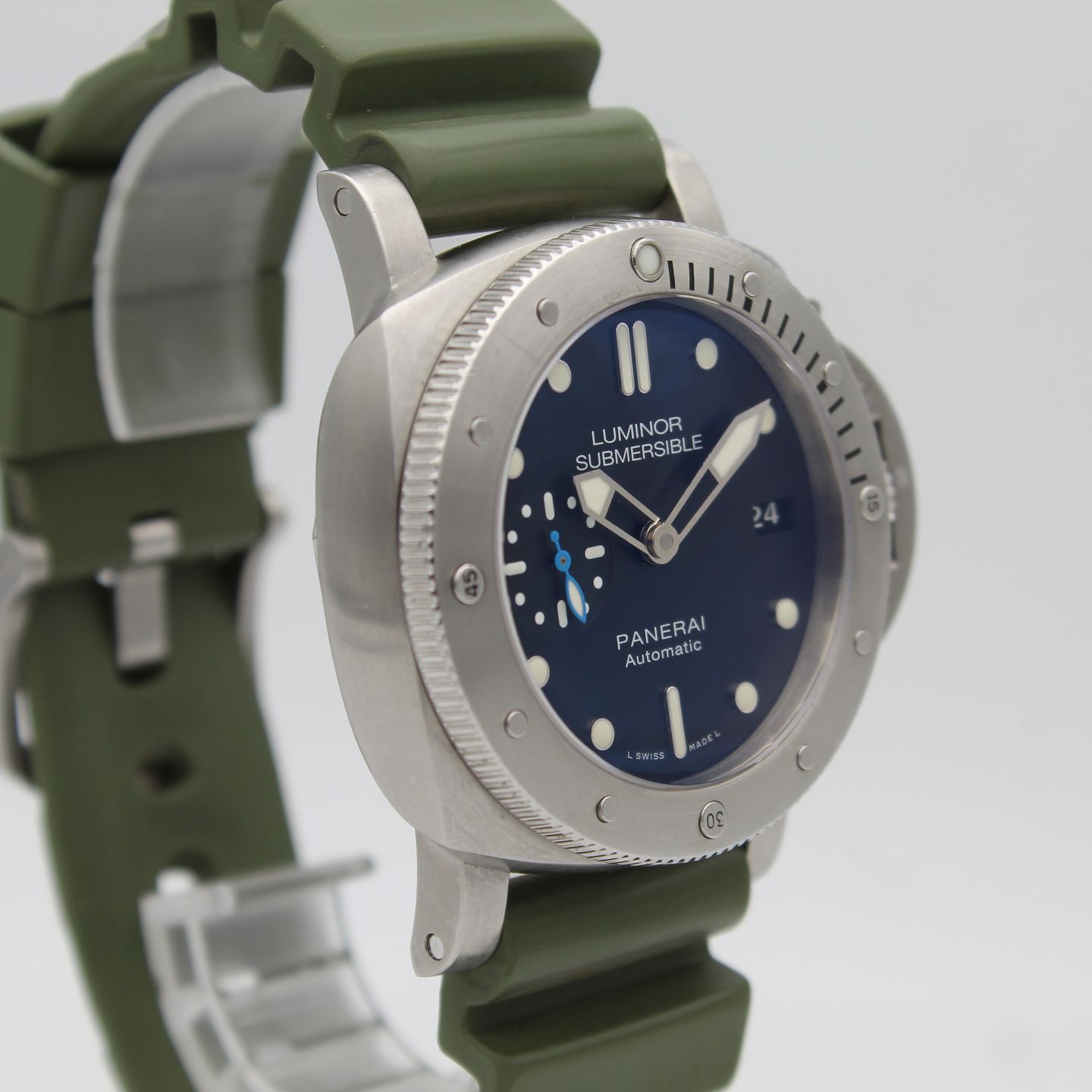 Panerai Luminor Submersible 1950 3 Days Automatic PAM00682 (2018) - Zwart wijzerplaat 42mm Staal (3/8)