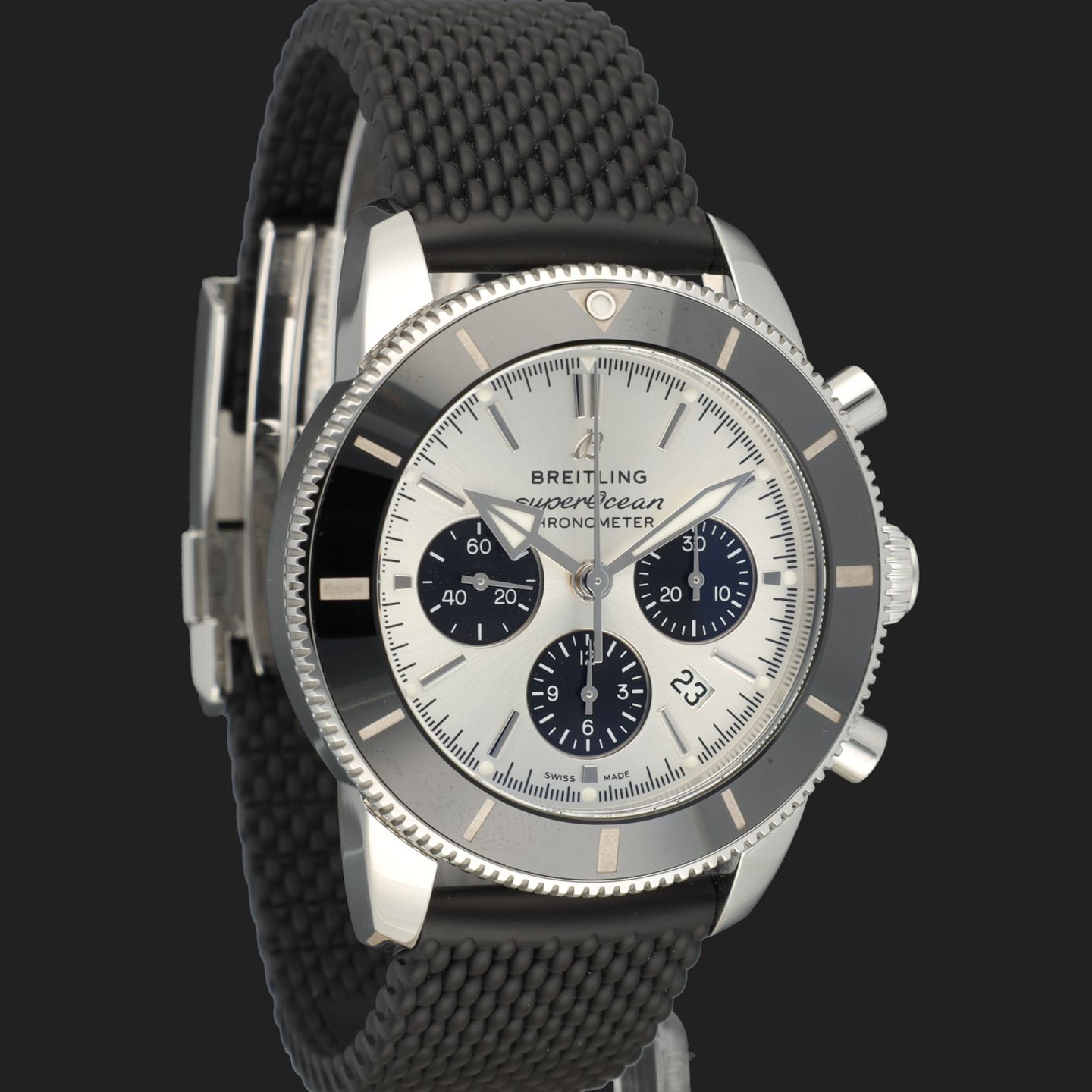 Breitling Superocean Heritage II Chronograph AB0162121B1S1 (2022) - Zwart wijzerplaat 44mm Staal (4/8)