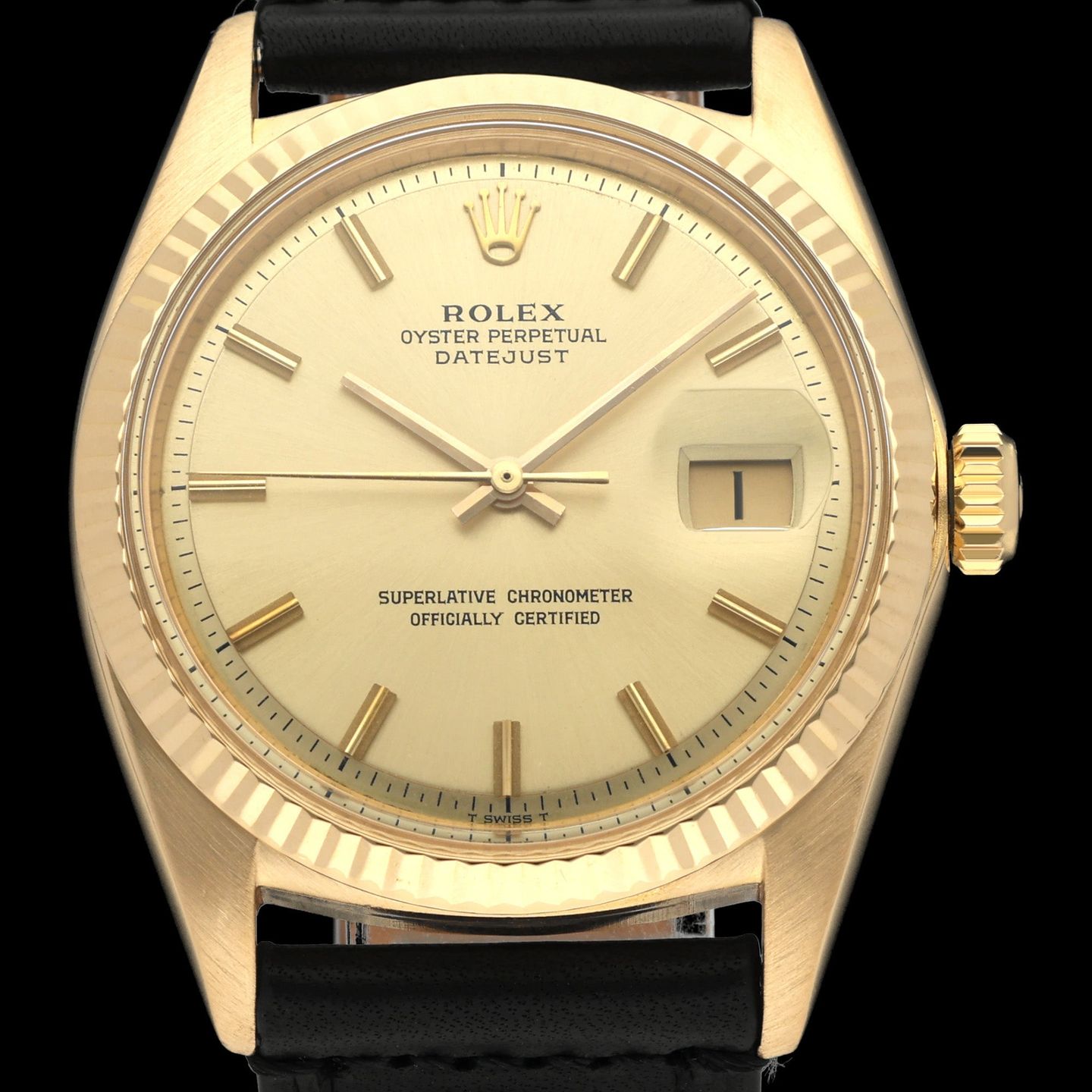 Rolex Datejust 1601 (1969) - Champagne dial 36 mm Steel case (1/8)