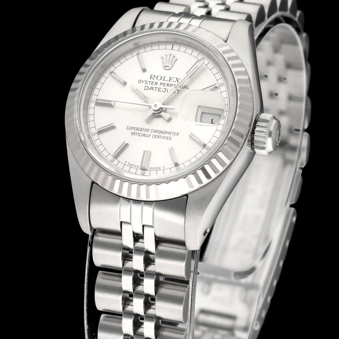 Rolex Lady-Datejust 69174 (1989) - Zilver wijzerplaat 26mm Staal (7/8)