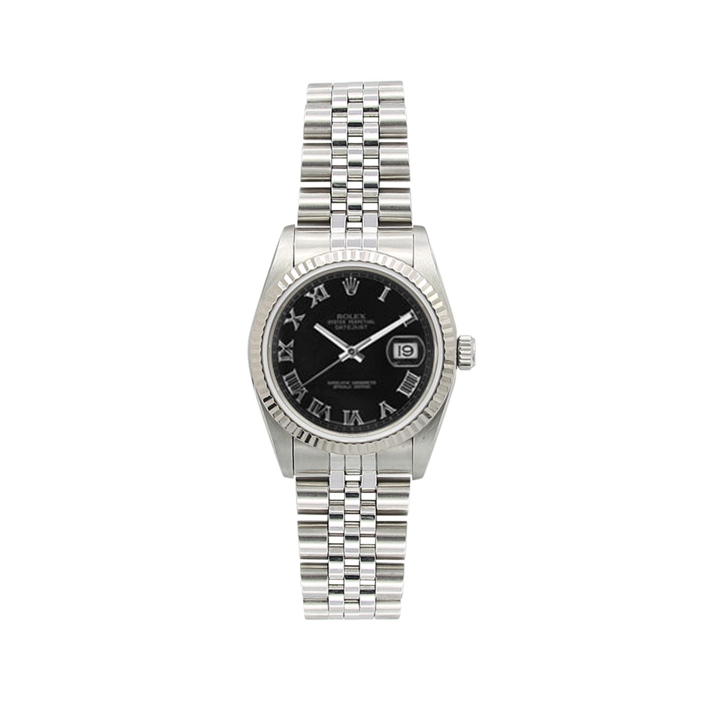 Rolex Datejust 31 68274 (Onbekend (willekeurig serienummer)) - Zwart wijzerplaat 31mm Staal (1/6)