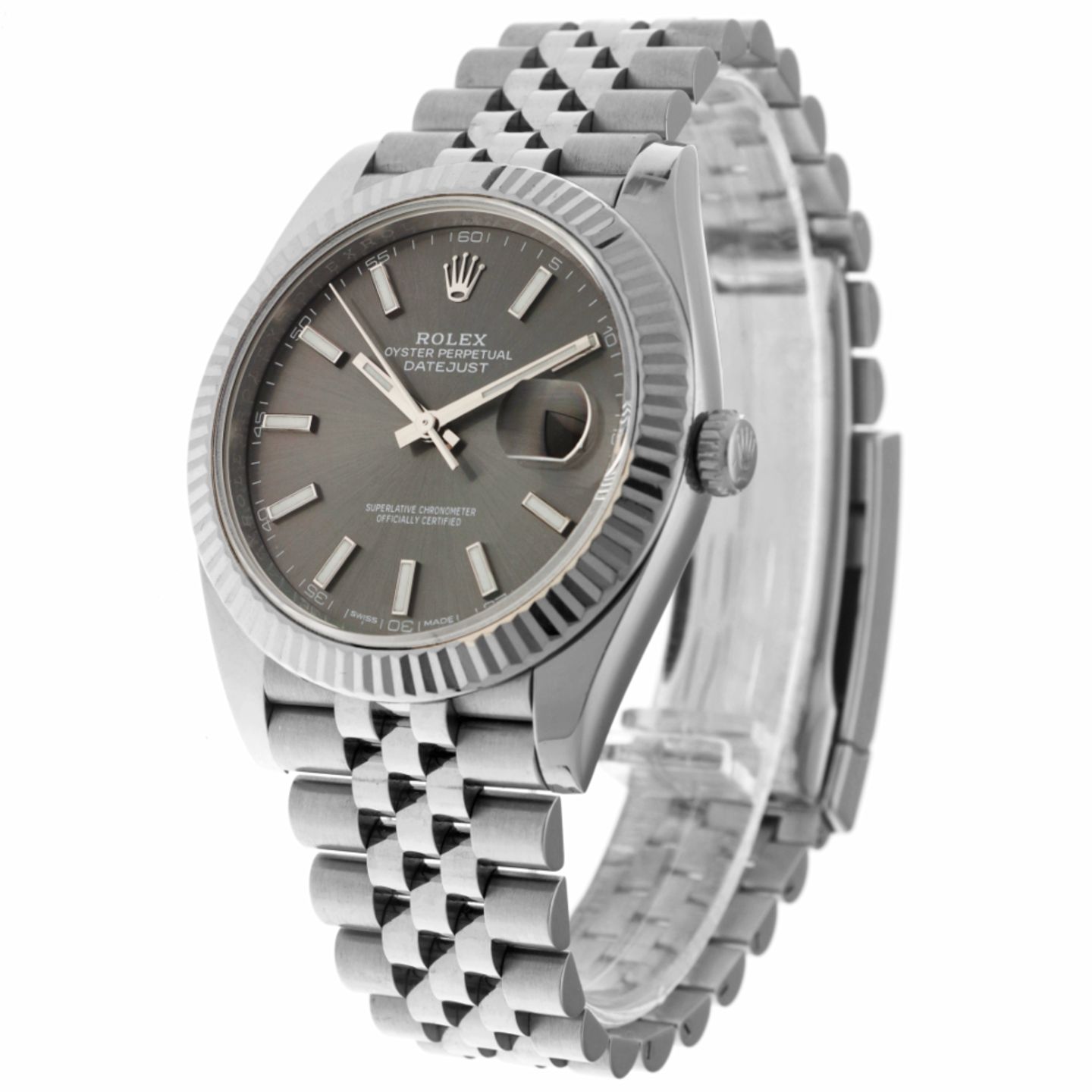 Rolex Datejust 41 126334 (2017) - Grijs wijzerplaat 41mm Staal (2/6)