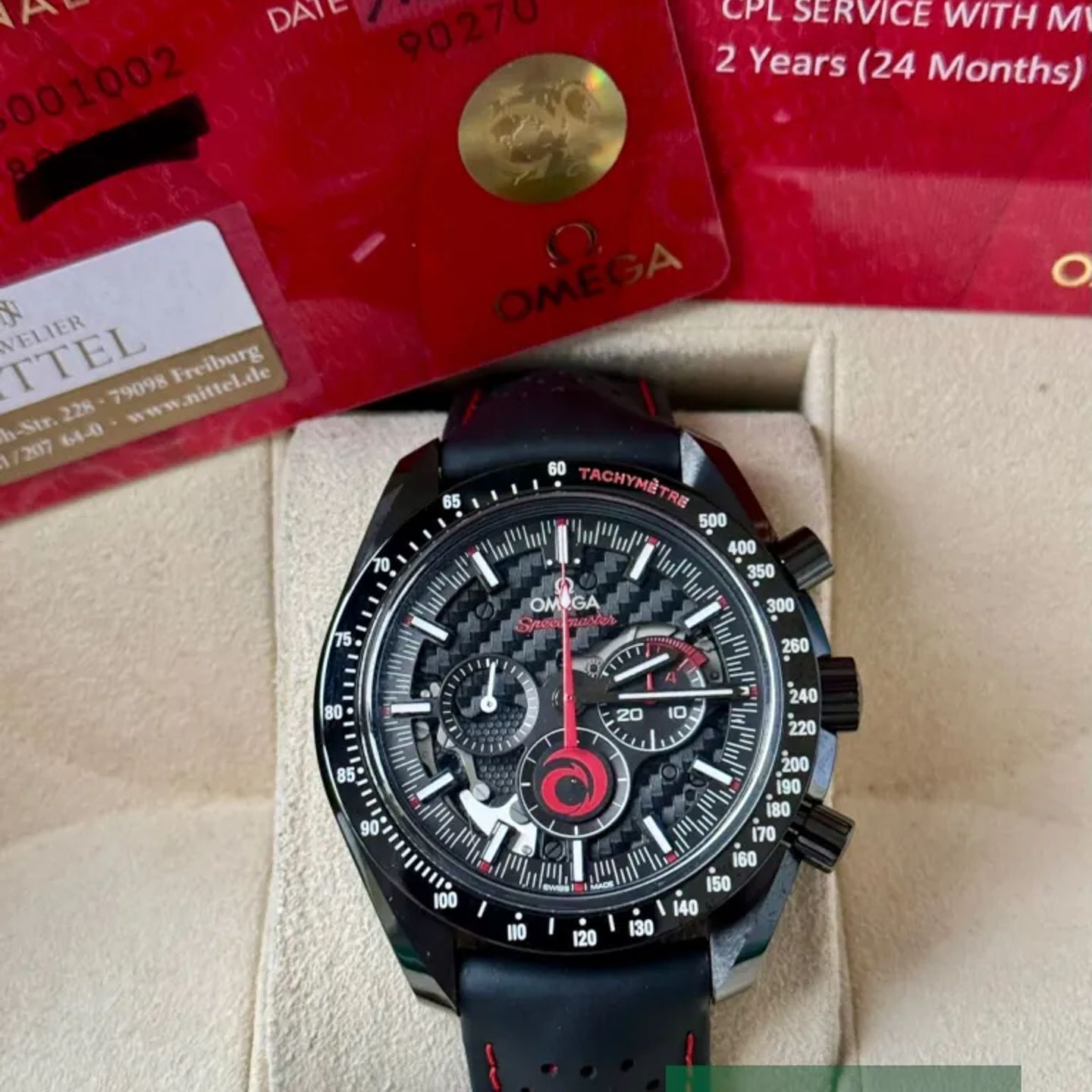 Omega Speedmaster Professional Moonwatch 311.92.44.30.01.002 (2022) - Black dial 44 mm Ceramic case (7/7)