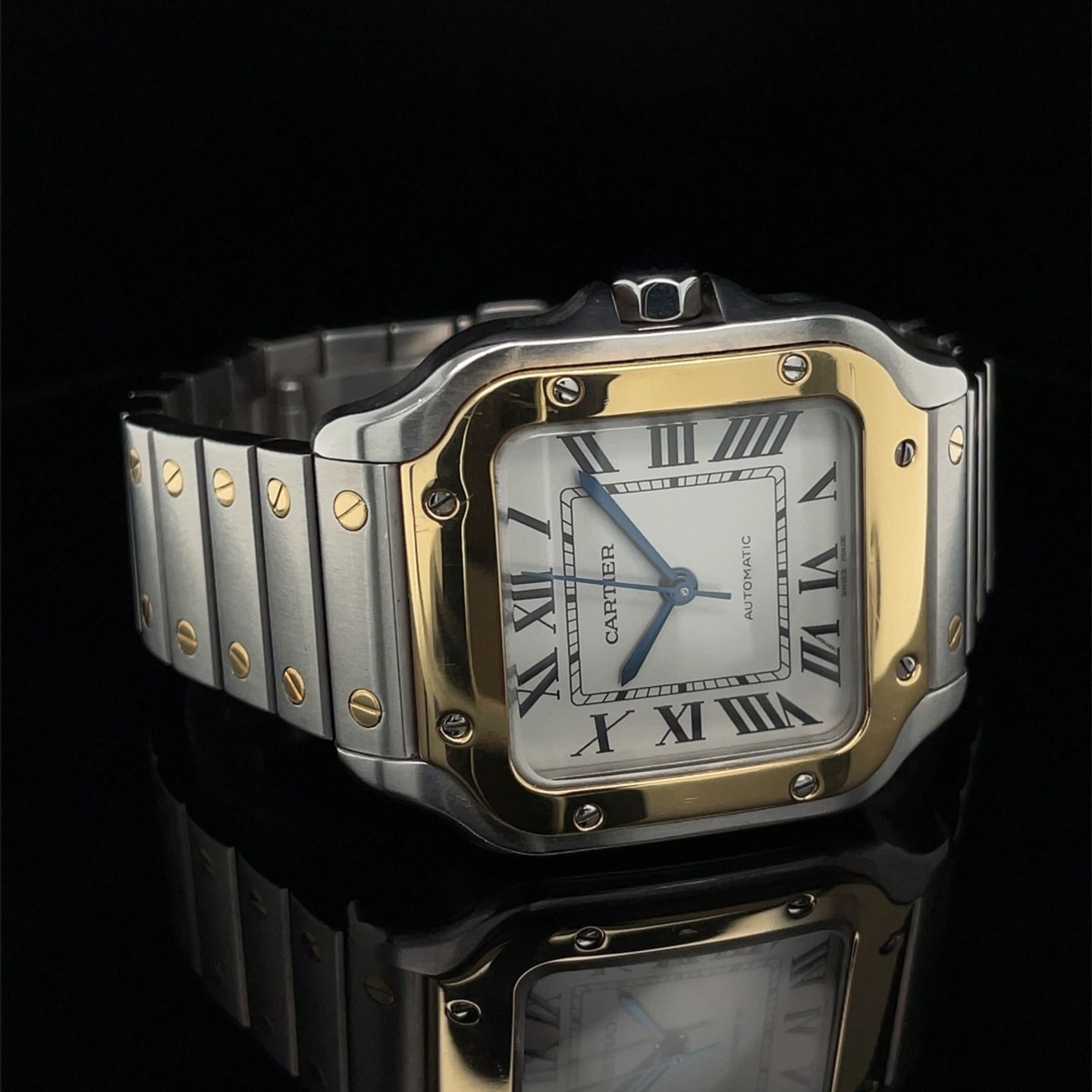 Cartier Santos W2SA0007 (2018) - White dial 35 mm Steel case (8/8)