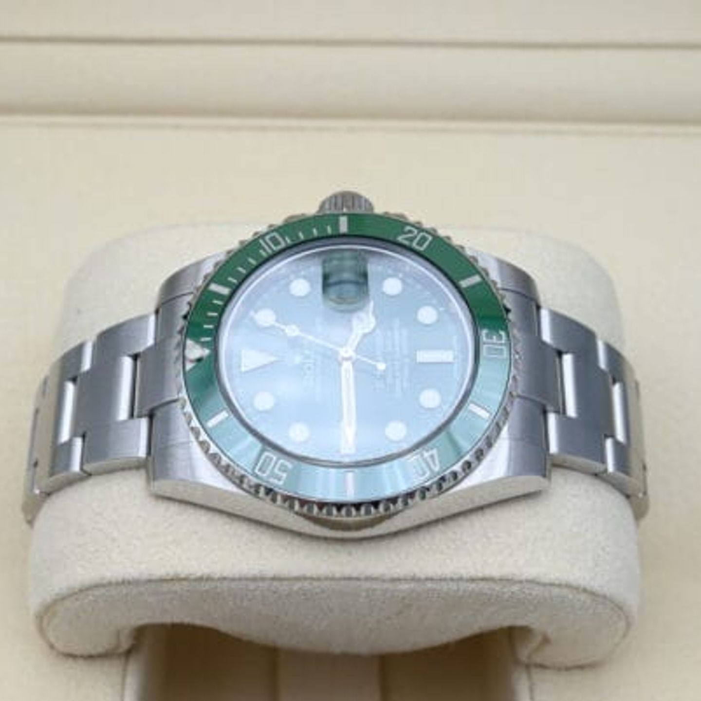 Rolex Submariner Date 116610LV (2013) - Green dial 40 mm Steel case (3/7)