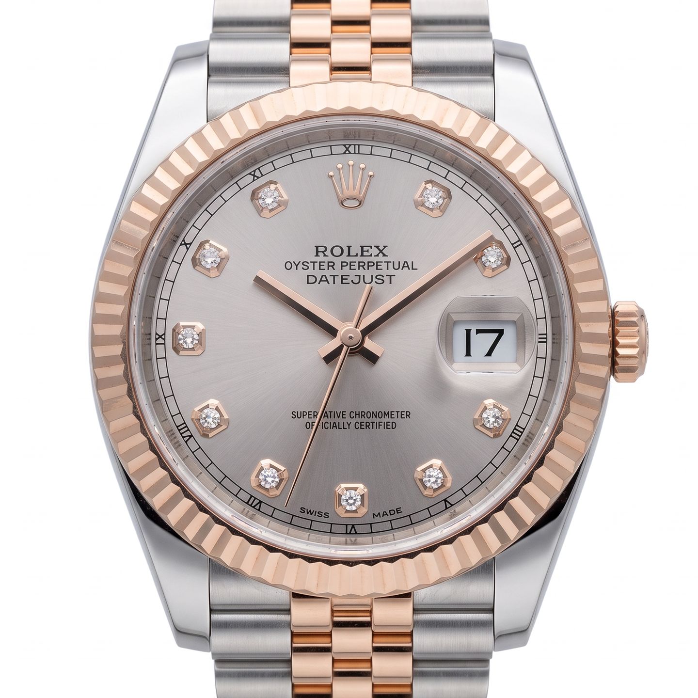 Rolex Datejust 41 126331 (Unknown (random serial)) - Pink dial 41 mm Steel case (2/5)