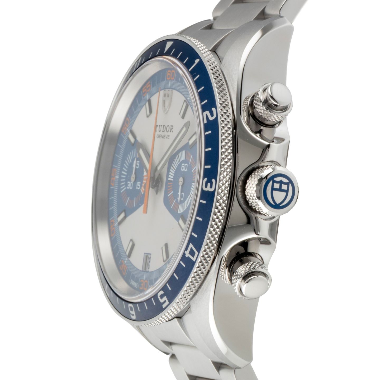 Tudor Heritage Chrono Blue 70330B (Onbekend (willekeurig serienummer)) - Meerkleurig wijzerplaat 42mm Staal (6/8)