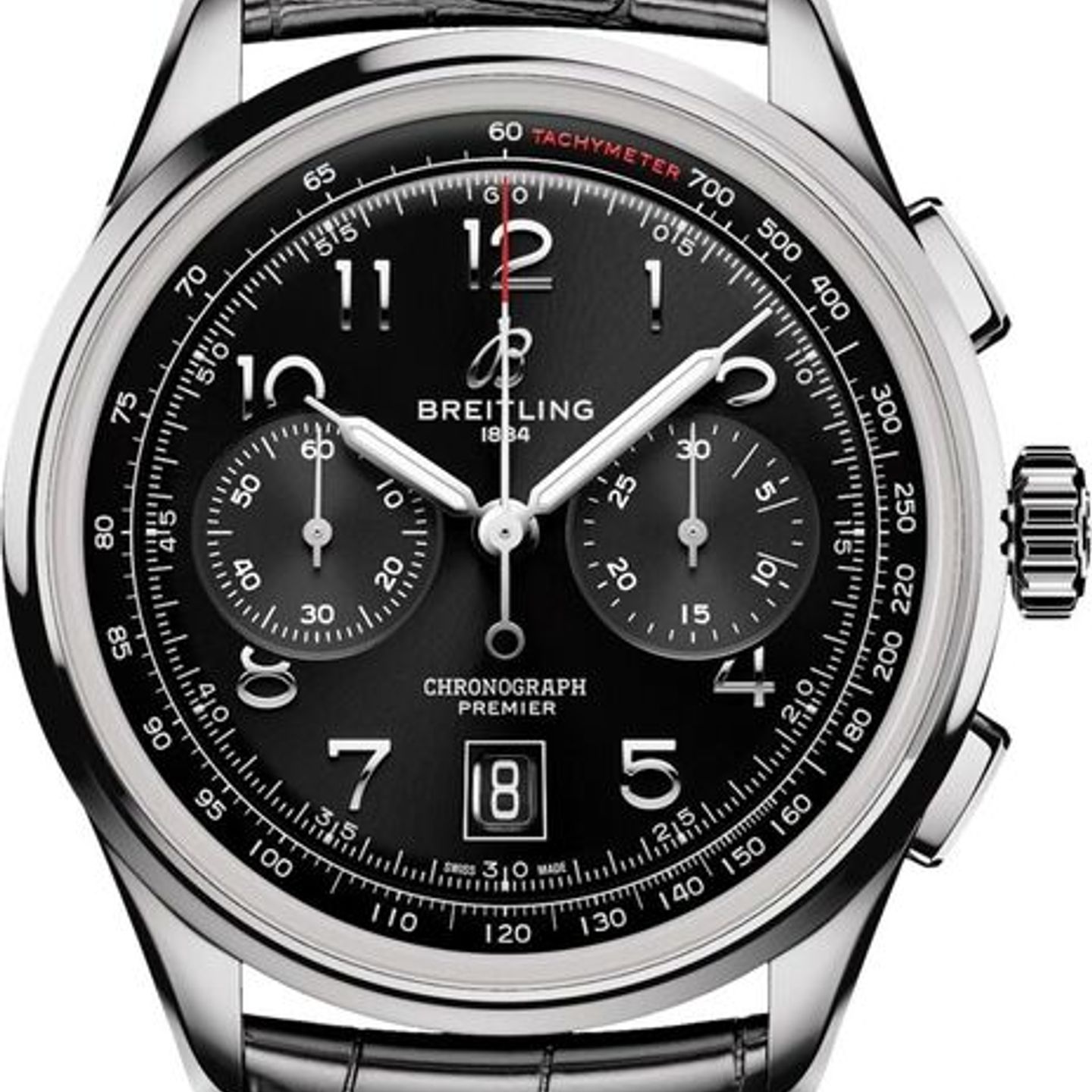 Breitling Premier AB0145221B1P1 (2026) - Zwart wijzerplaat 42mm Staal (1/1)