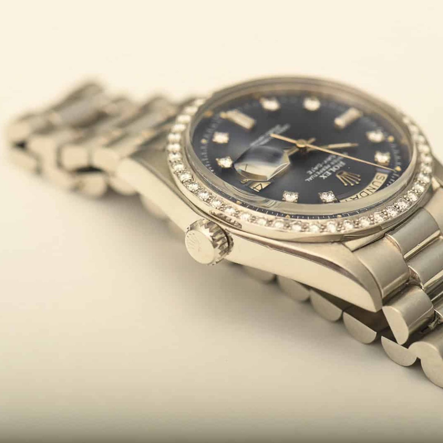 Rolex Day-Date 1804 (1973) - Silver dial 36 mm Platinum case (7/8)