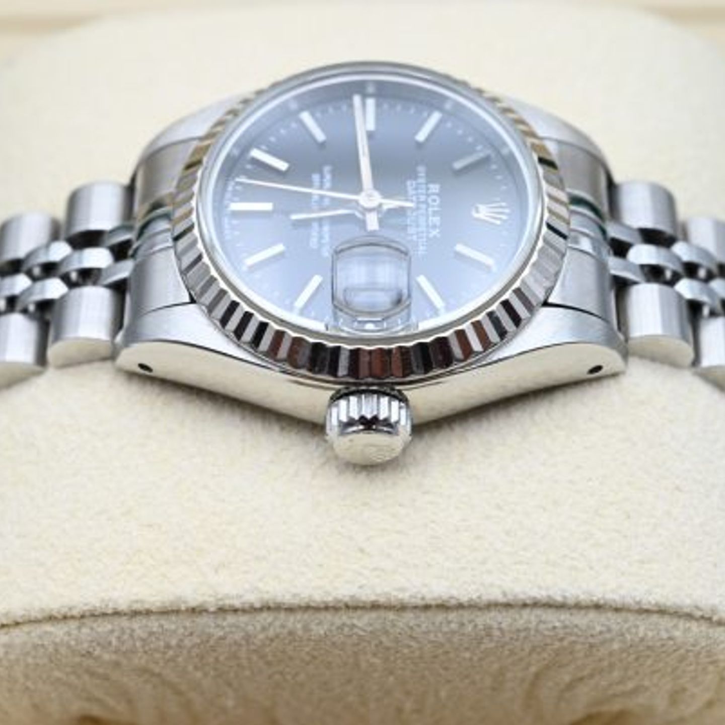 Rolex Lady-Datejust 69174 (1992) - Zwart wijzerplaat 26mm Staal (5/8)