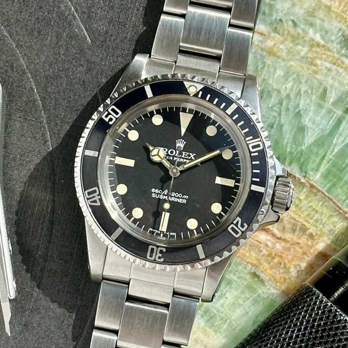 Rolex Submariner 5513 (1978) - Zwart wijzerplaat 40mm Staal (1/8)