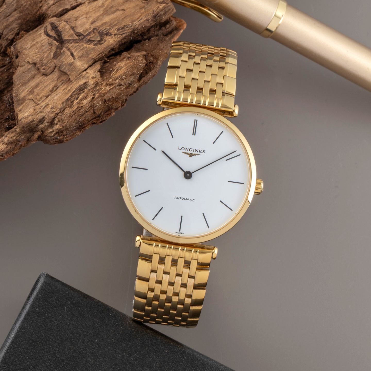 Longines La Grande Classique L4.708.2.11.2 (2015) - Wit wijzerplaat 34mm Goud/Staal (1/8)