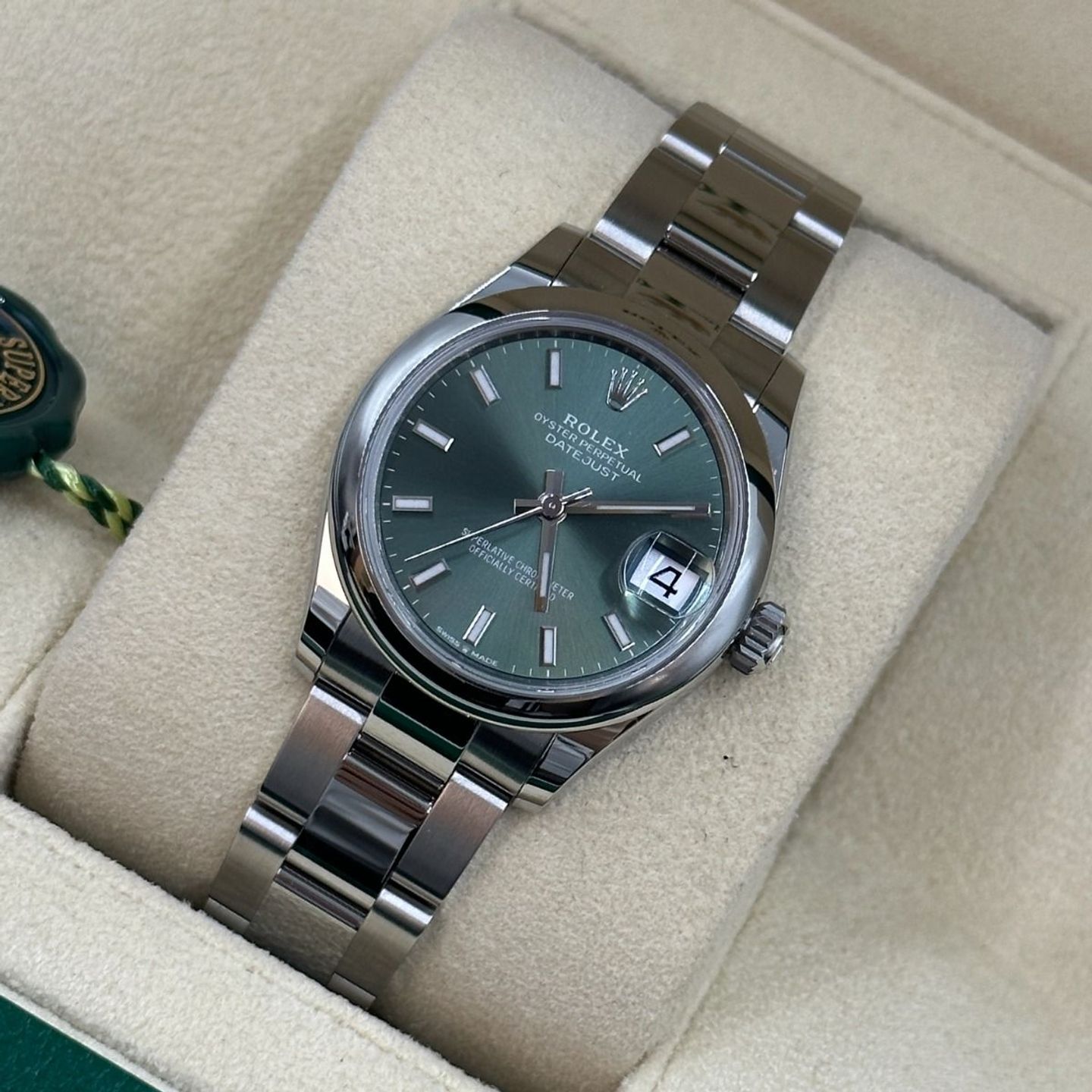 Rolex Datejust 31 278240 (2024) - Groen wijzerplaat 31mm Staal (8/8)