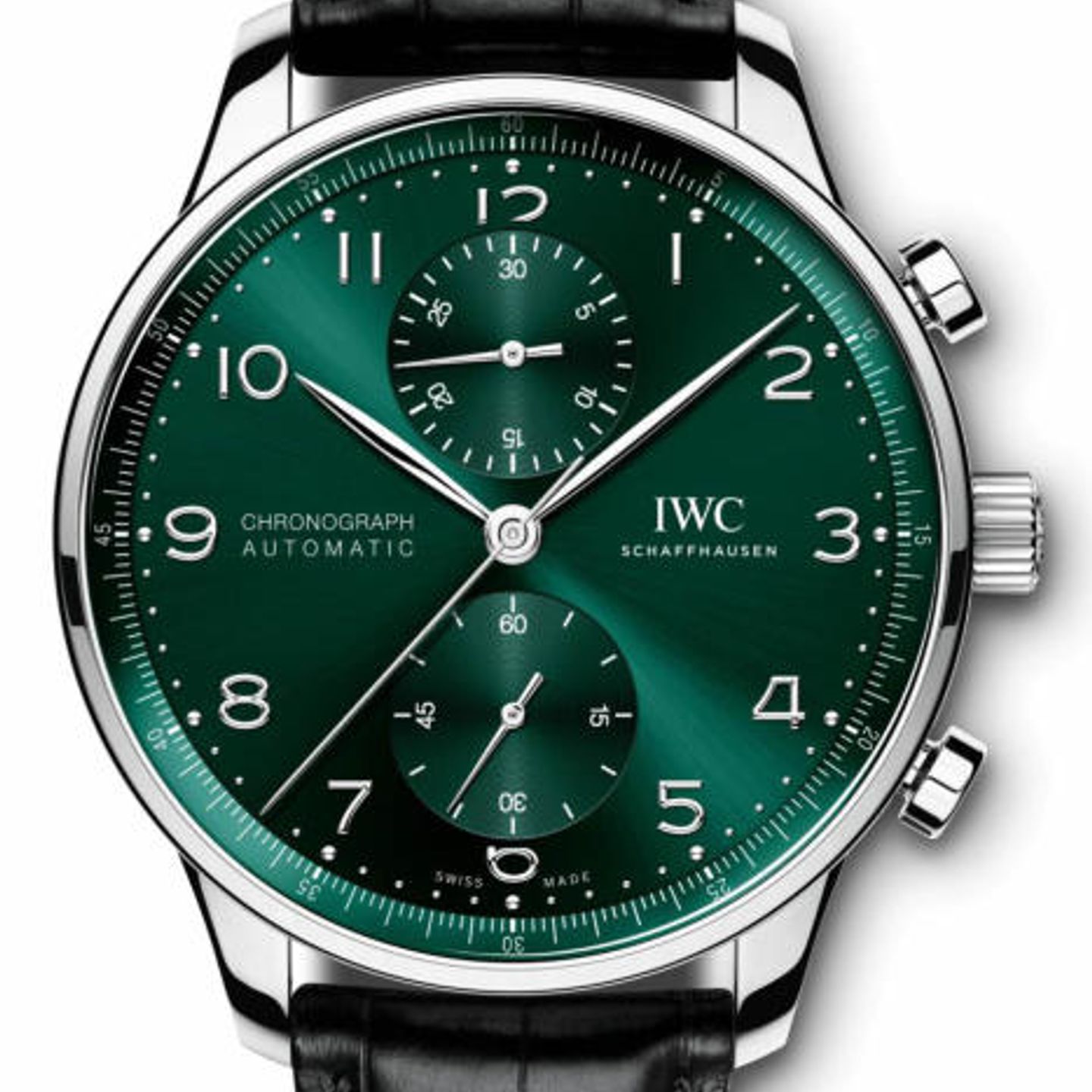IWC Portuguese Chronograph IW371615 (2025) - Green dial 41 mm Steel case (1/1)