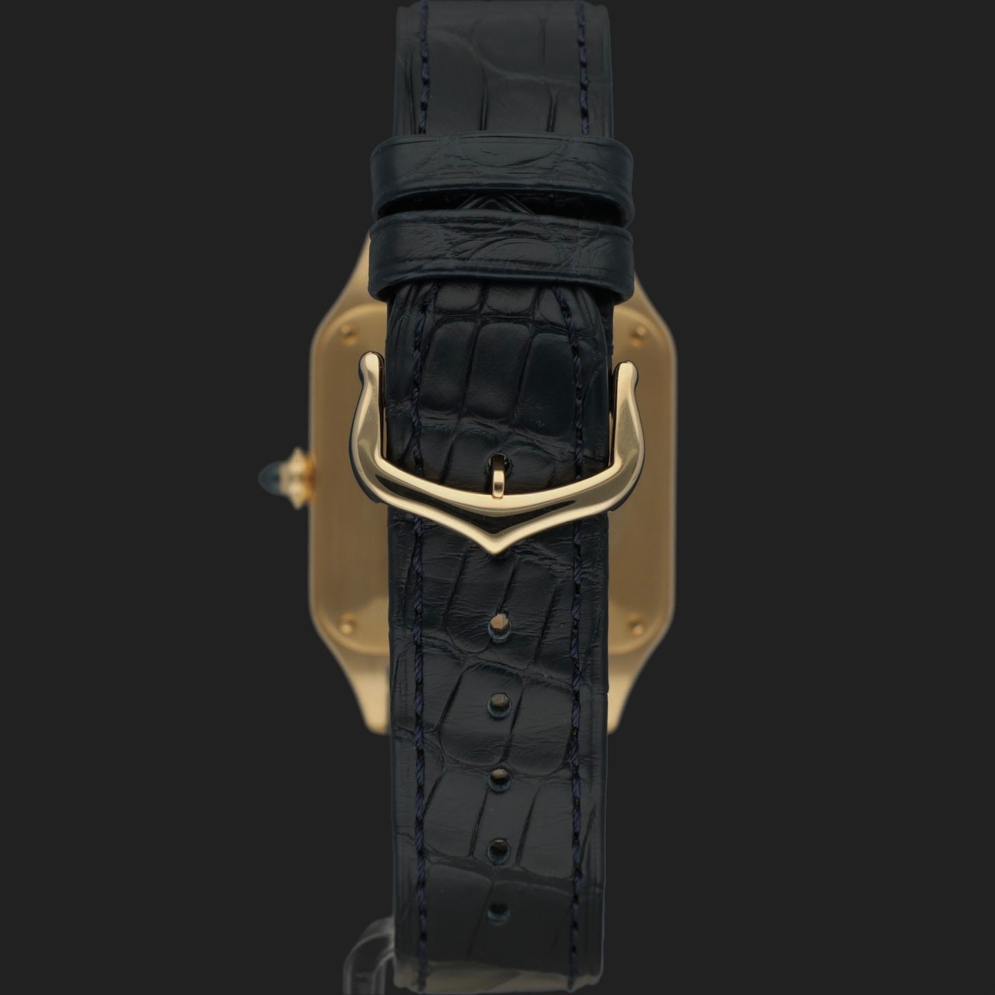 Cartier Santos Dumont WGSA0077 (Onbekend (willekeurig serienummer)) - Zwart wijzerplaat 43mm Geelgoud (6/8)