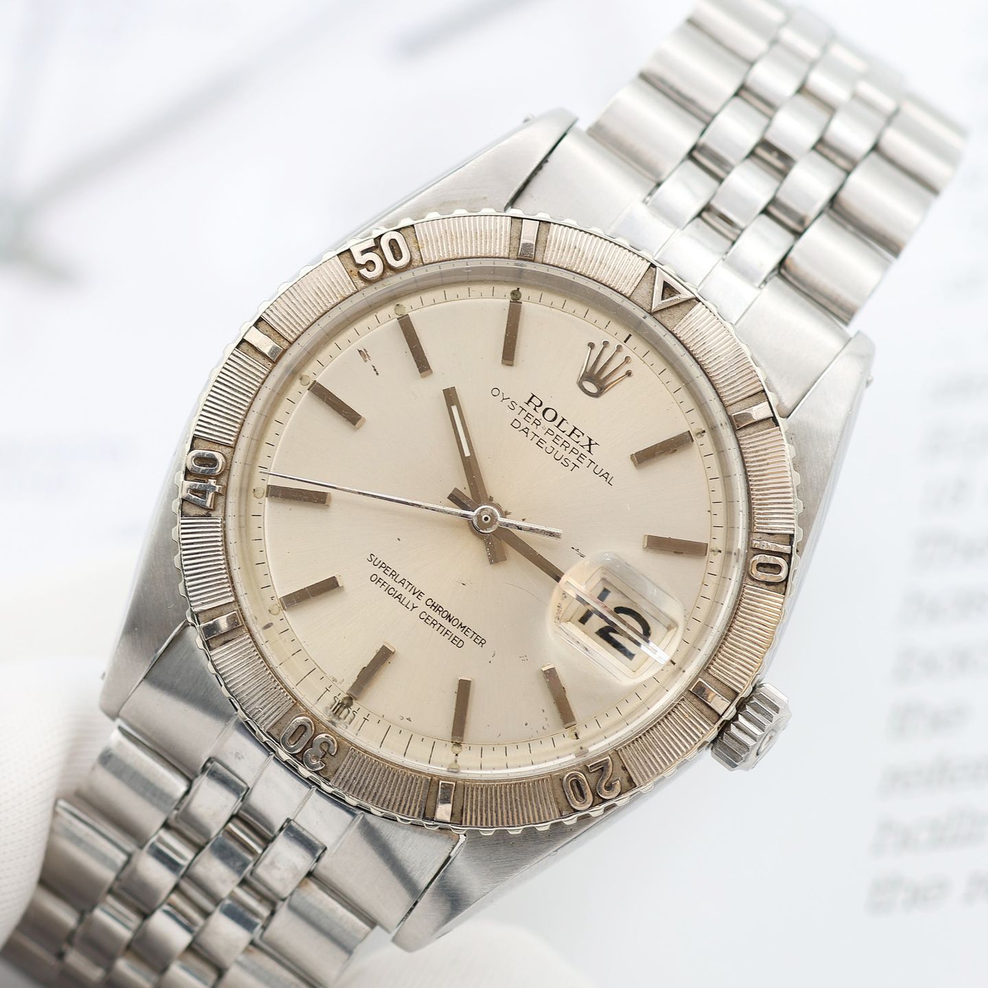 Rolex Datejust Turn-O-Graph 1625 (1968) - 36mm Staal (1/8)