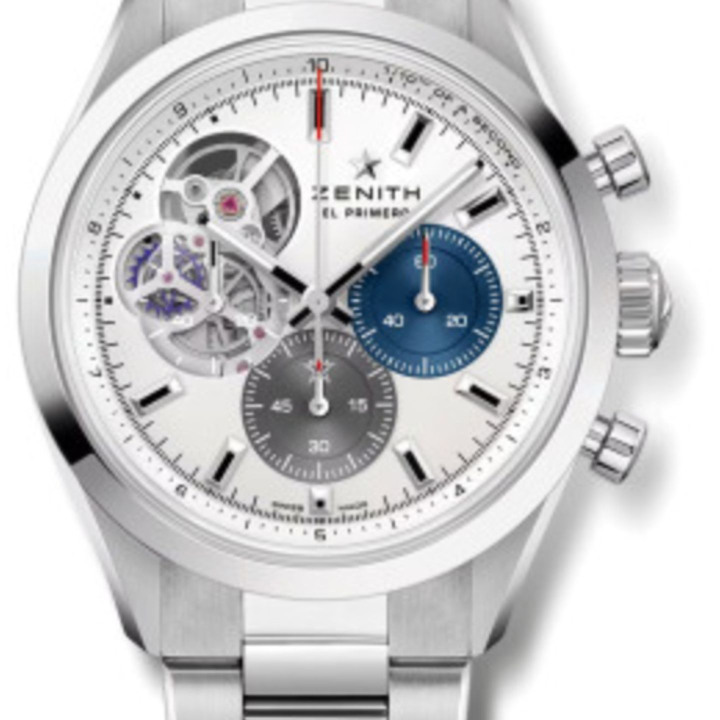 Zenith El Primero Chronomaster 03.3300.3604/69.M3300 (2024) - Silver dial 40 mm Steel case (1/1)