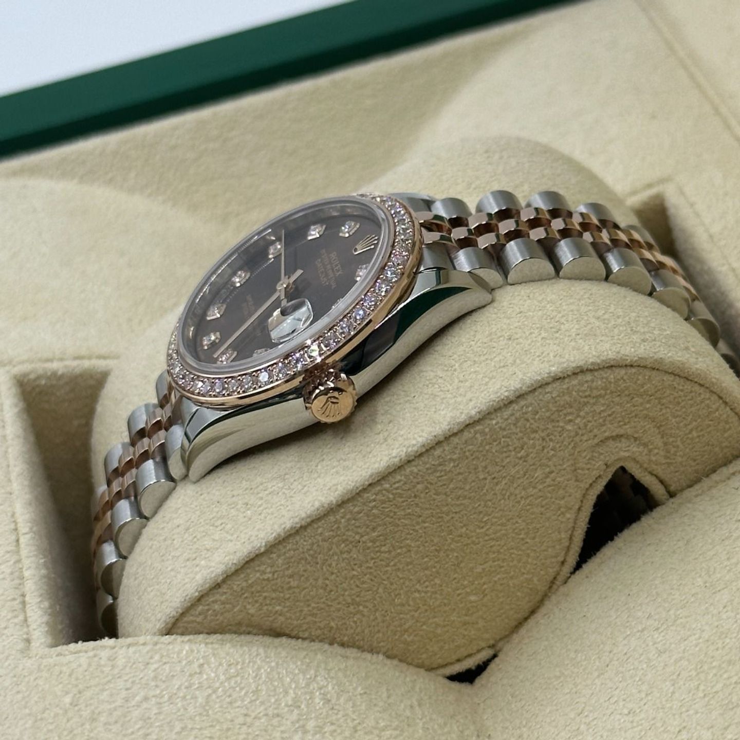 Rolex Datejust 31 278381RBR (2024) - Bruin wijzerplaat 31mm Staal (6/8)