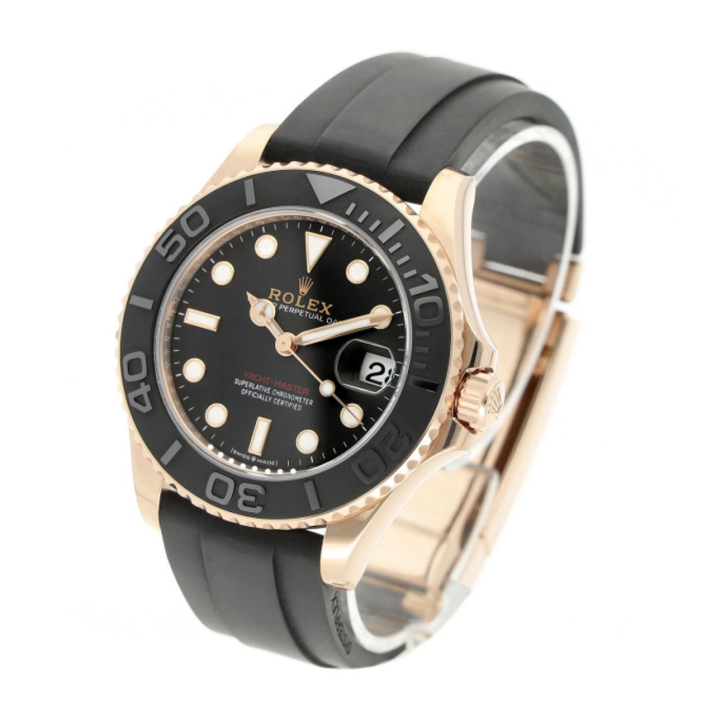 Rolex Yacht-Master 37 268655 (2024) - Black dial 37 mm Rose Gold case (2/5)