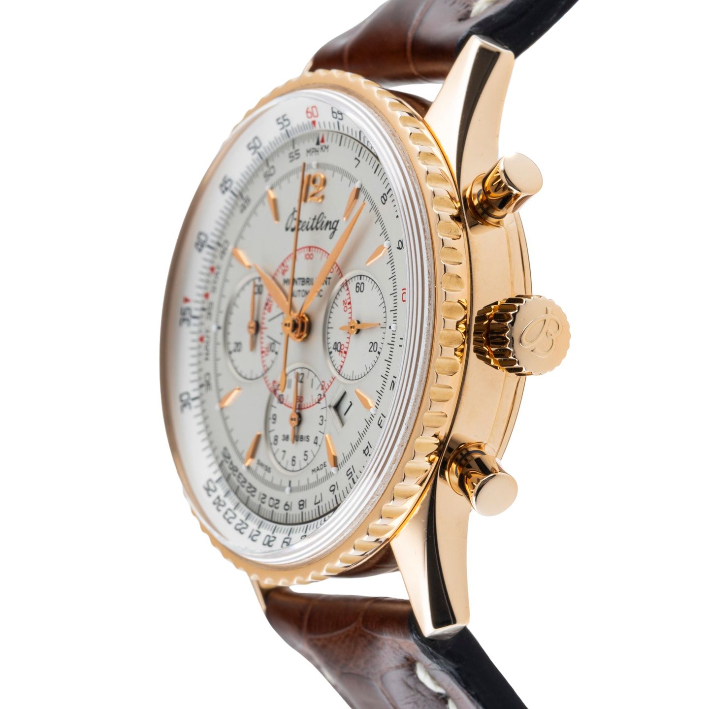 Breitling Montbrillant H41330 (2000) - 38 mm Rose Gold case (6/8)