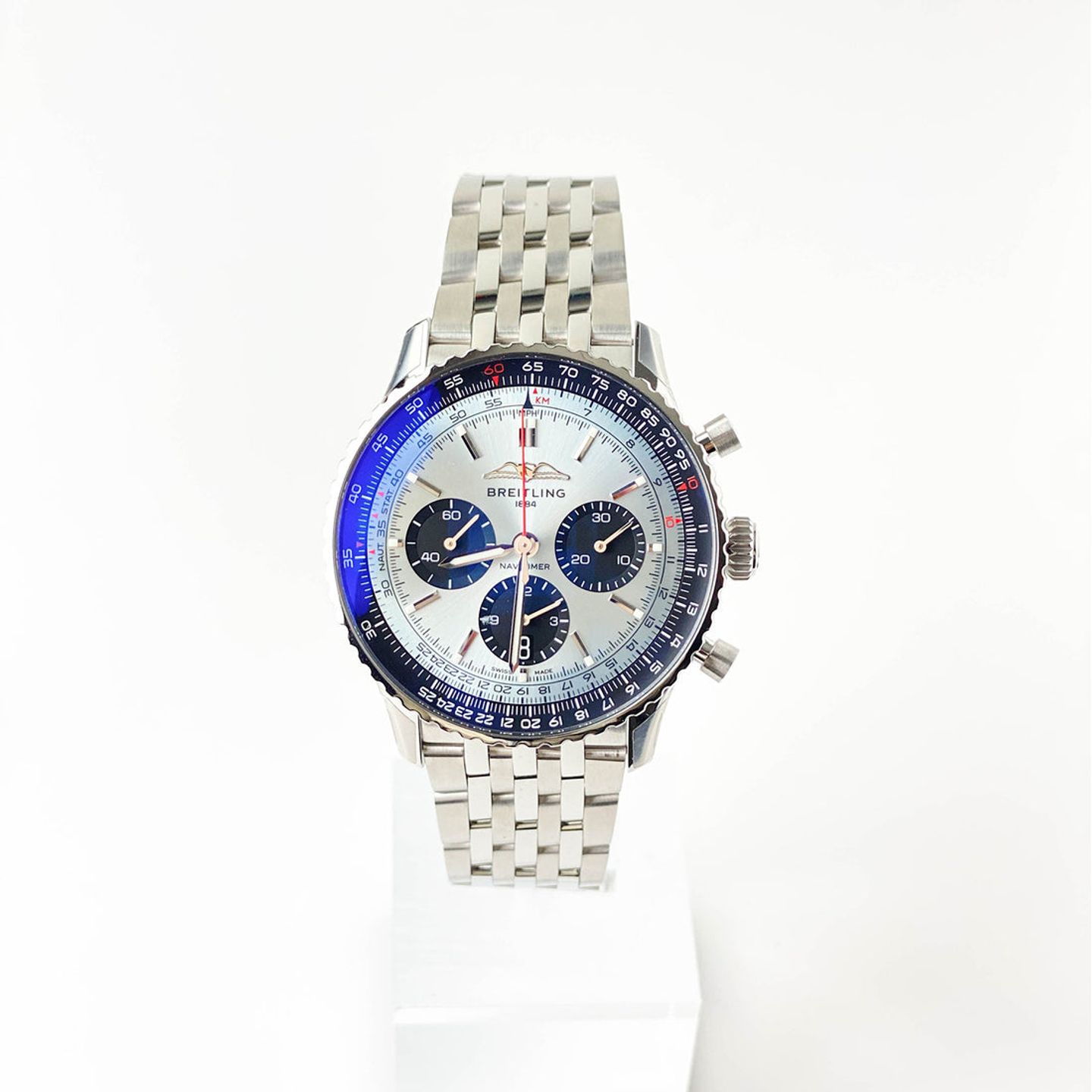 Breitling Navitimer 1 B01 Chronograph AB0138241C1A1 (2023) - Blue dial 43 mm Steel case (1/5)